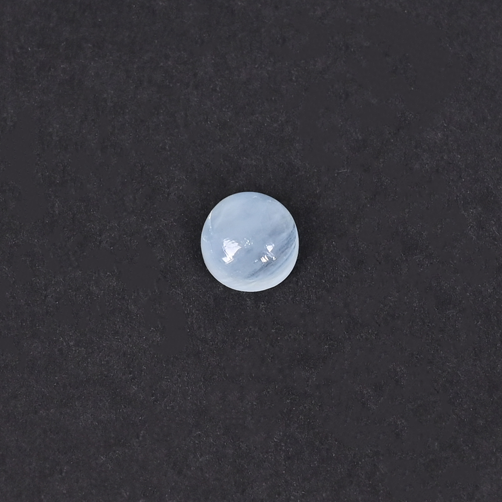 Natural Aquamarine 15 Carat 7mm Round Cabochon Shape Loose Gemstone