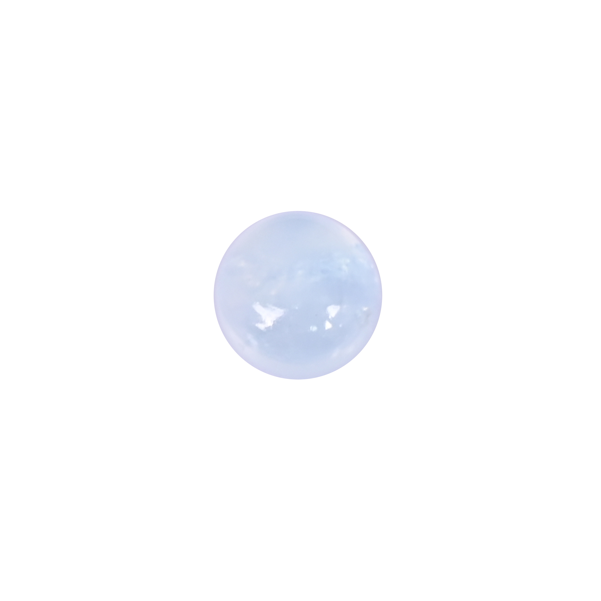 Natural Aquamarine 39 Carat 10mm Round Cabochon Shape Loose Gemstone