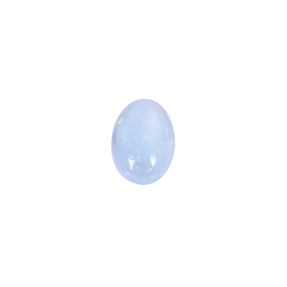Image of Natural Aquamarine 2.0 Carat 10x7mm Oval Cabochon Shape Loose Gemstone