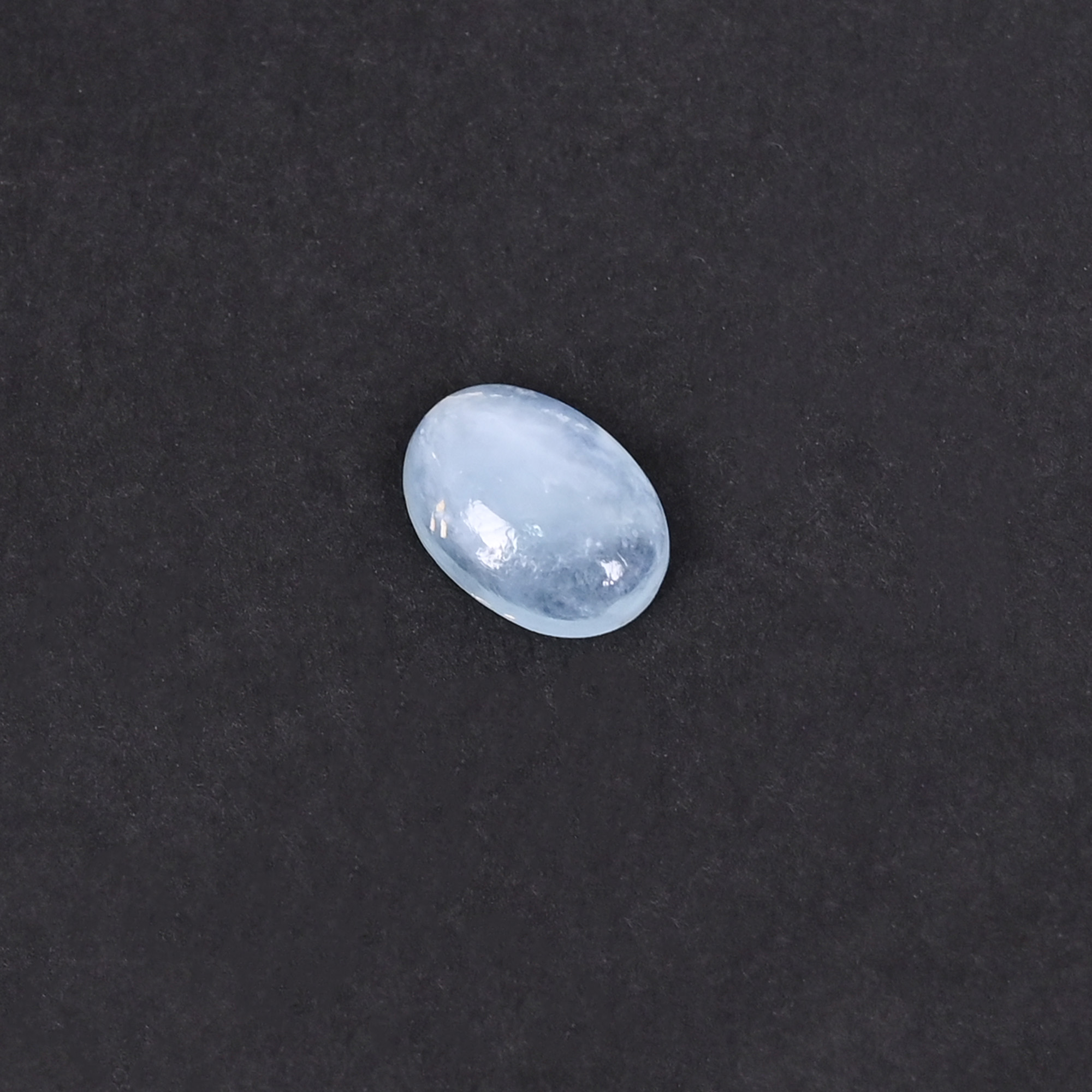 Natural Aquamarine 20 Carat 10x7mm Oval Cabochon Shape Loose Gemstone