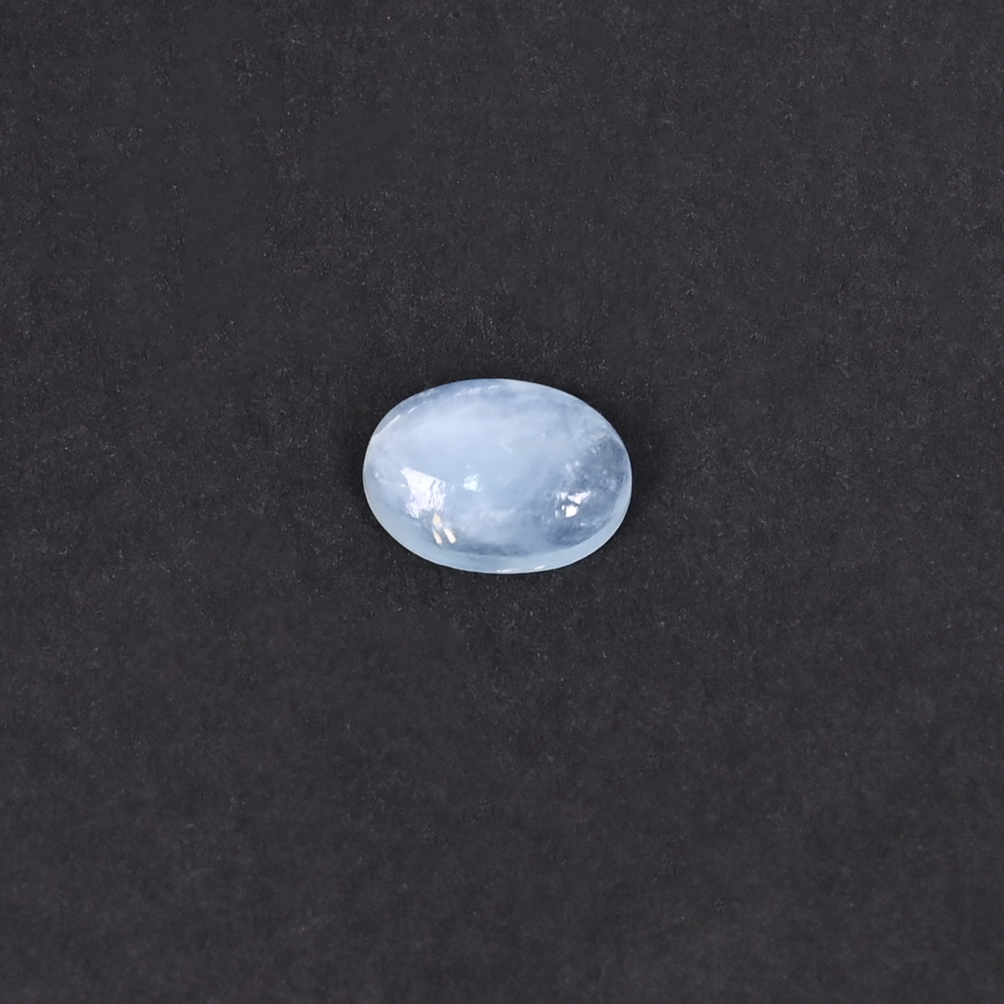Natural Aquamarine 20 Carat 10x7mm Oval Cabochon Shape Loose Gemstone