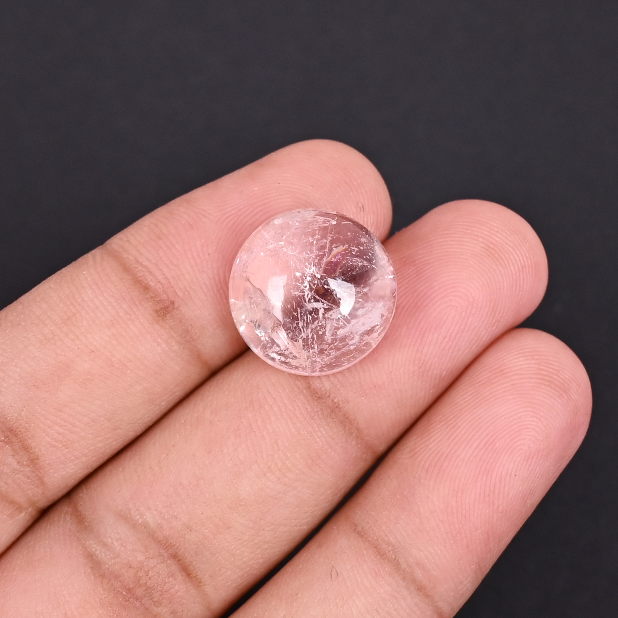 Natural Morganite 143 Carat 16mm Round Shape Loose Gemstone