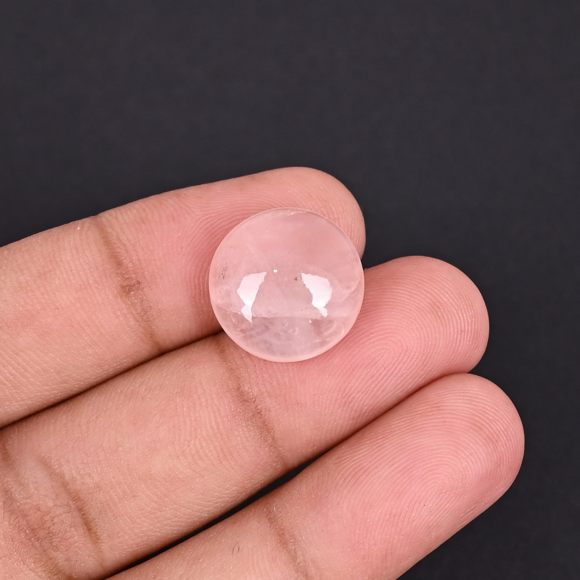 Natural Morganite 140  Carat 16mm Round Shape Loose Gemstone