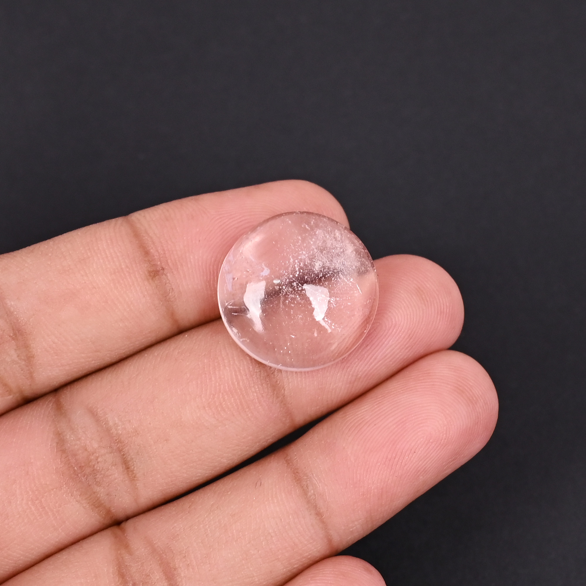 Natural Morganite 242 Carat 19mm Round Shape Loose Gemstone