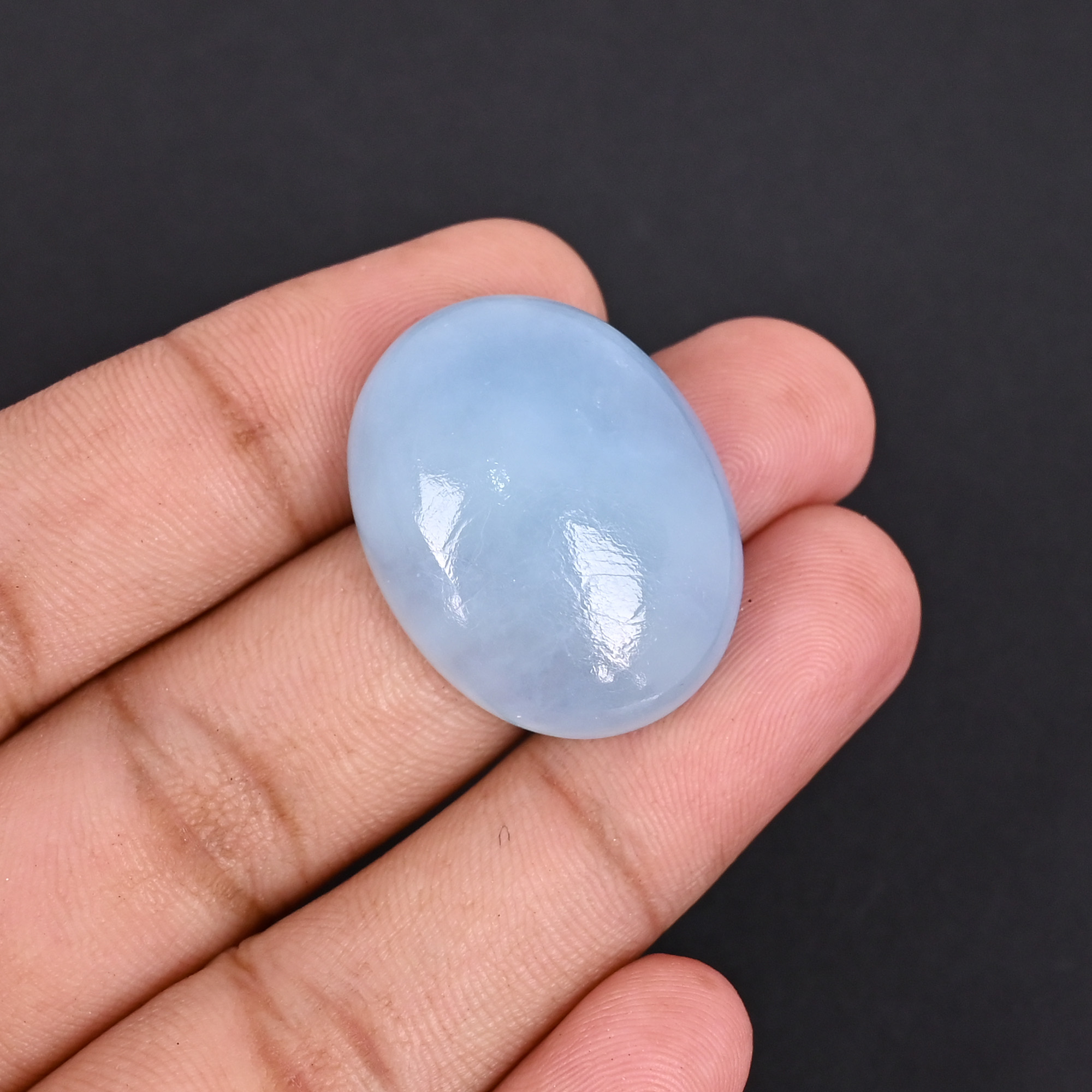 Natural Aquamarine 447  Carat 29x22mm Oval Shape Loose Gemstone
