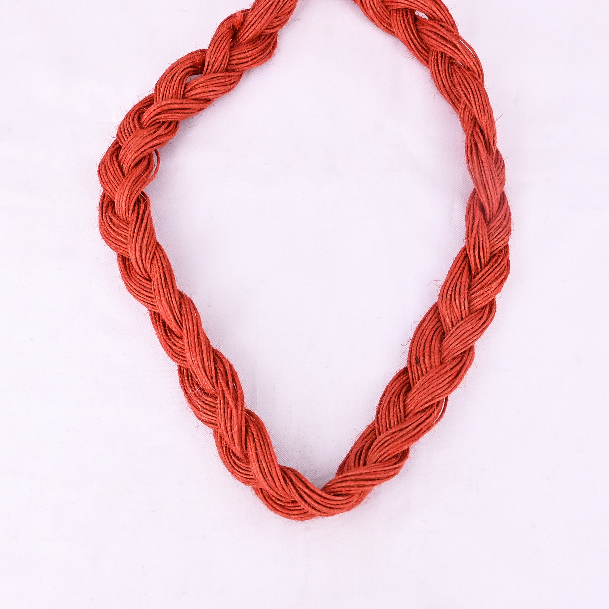 Hand Braided Natural Jute Rope Statement Necklace