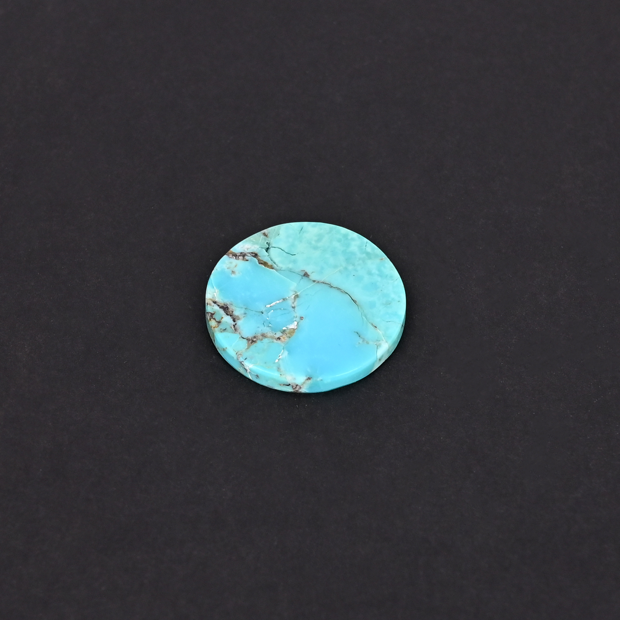 Natural American Turquoise 8 Carat  20mm  Round Shape Loose Gemstone