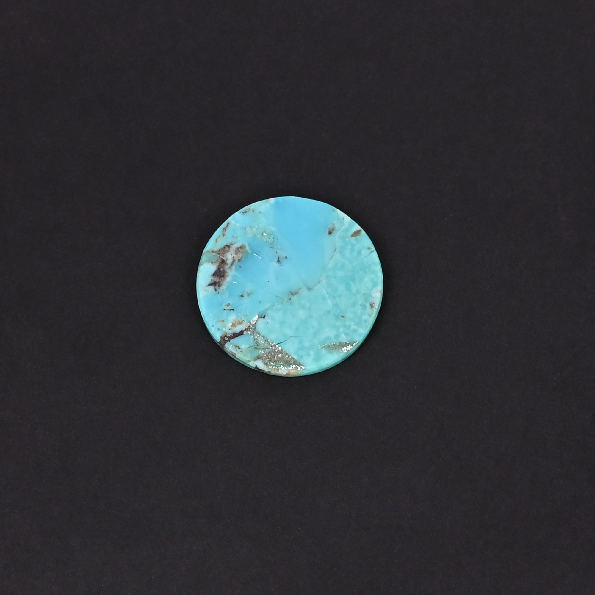 Natural American Turquoise 8 Carat  20mm  Round Shape Loose Gemstone