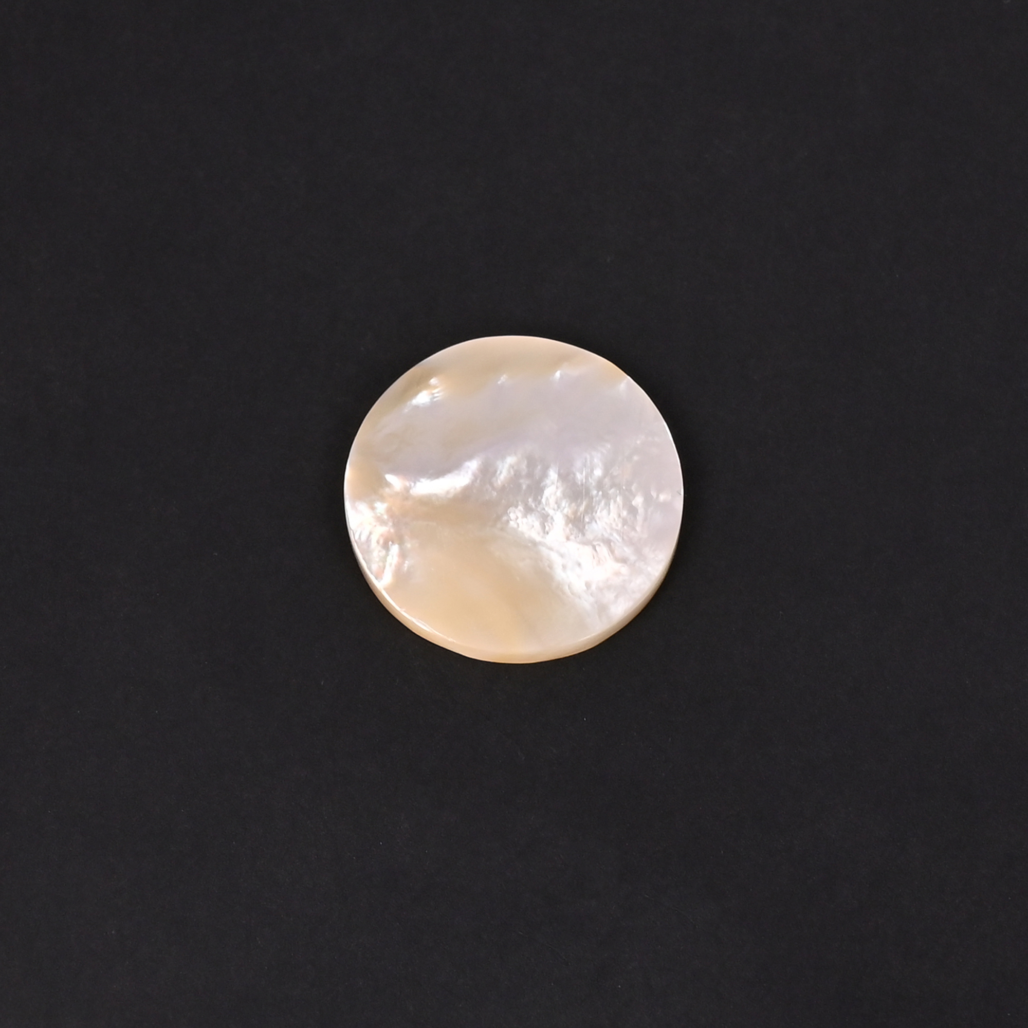 Natural Mother of Peal 14Carat  22x22mm Round Shape Loose Gemstone