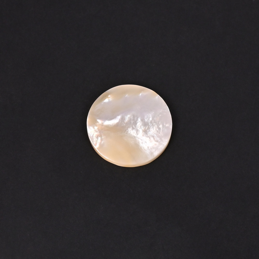 Image of Natural Mother of Peal 14Carat &amp; 22x22mm Round Shape Loose Gemstone
