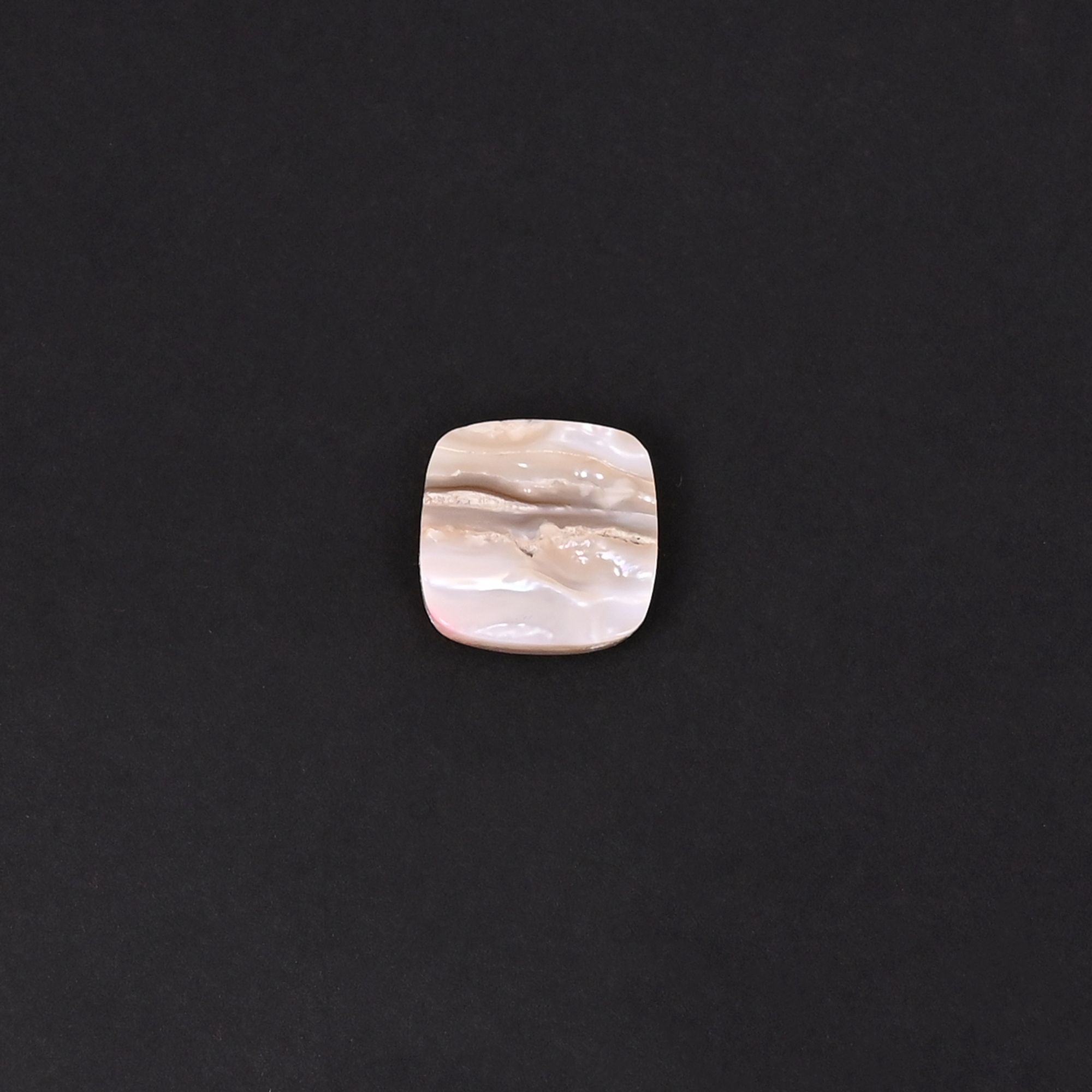 Natural Mother of Pearl 540 Carat 12mm Cushion Shape Loose Gemstone