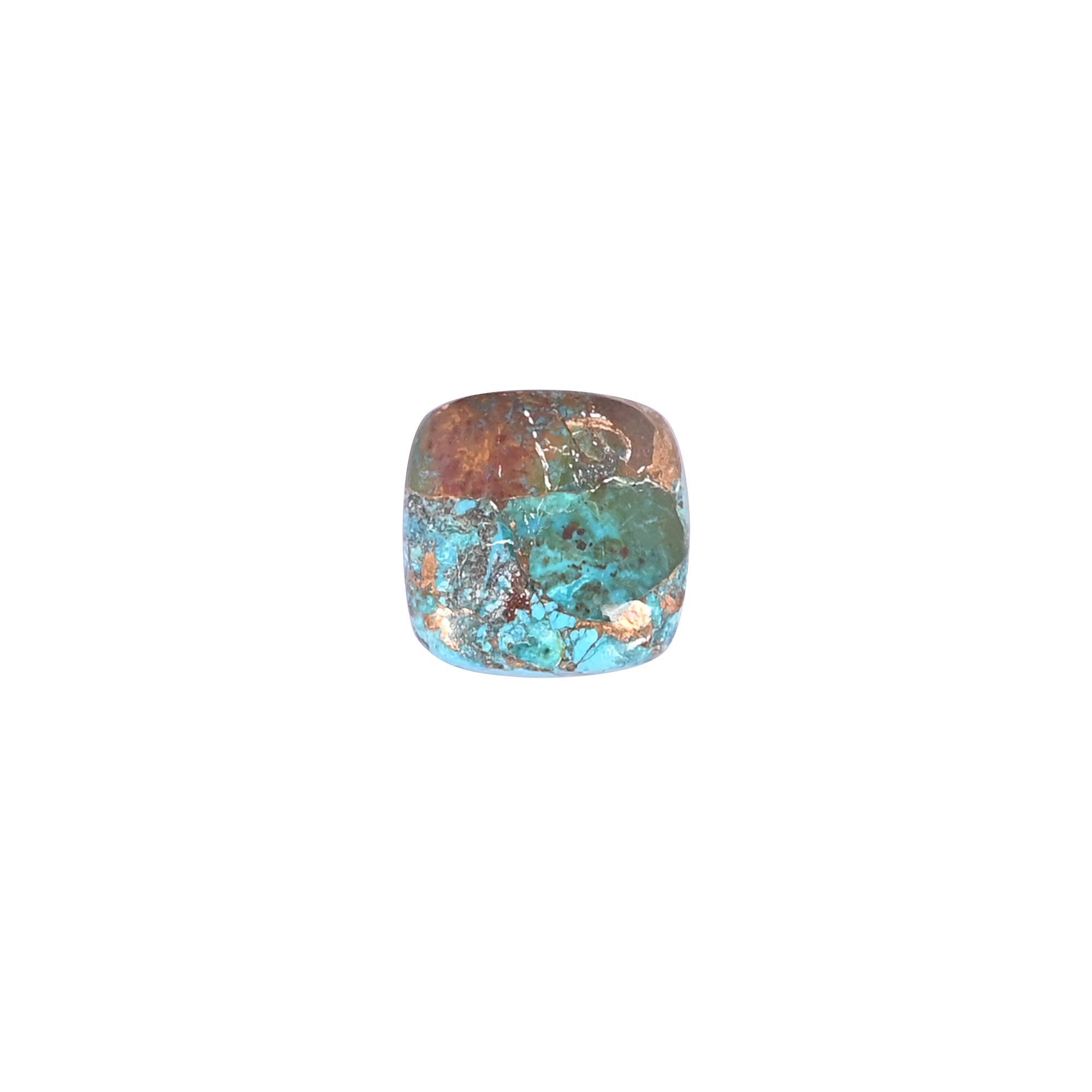Chrysocolla  107  Carat 16mm Cushion Shape Loose Gemstone