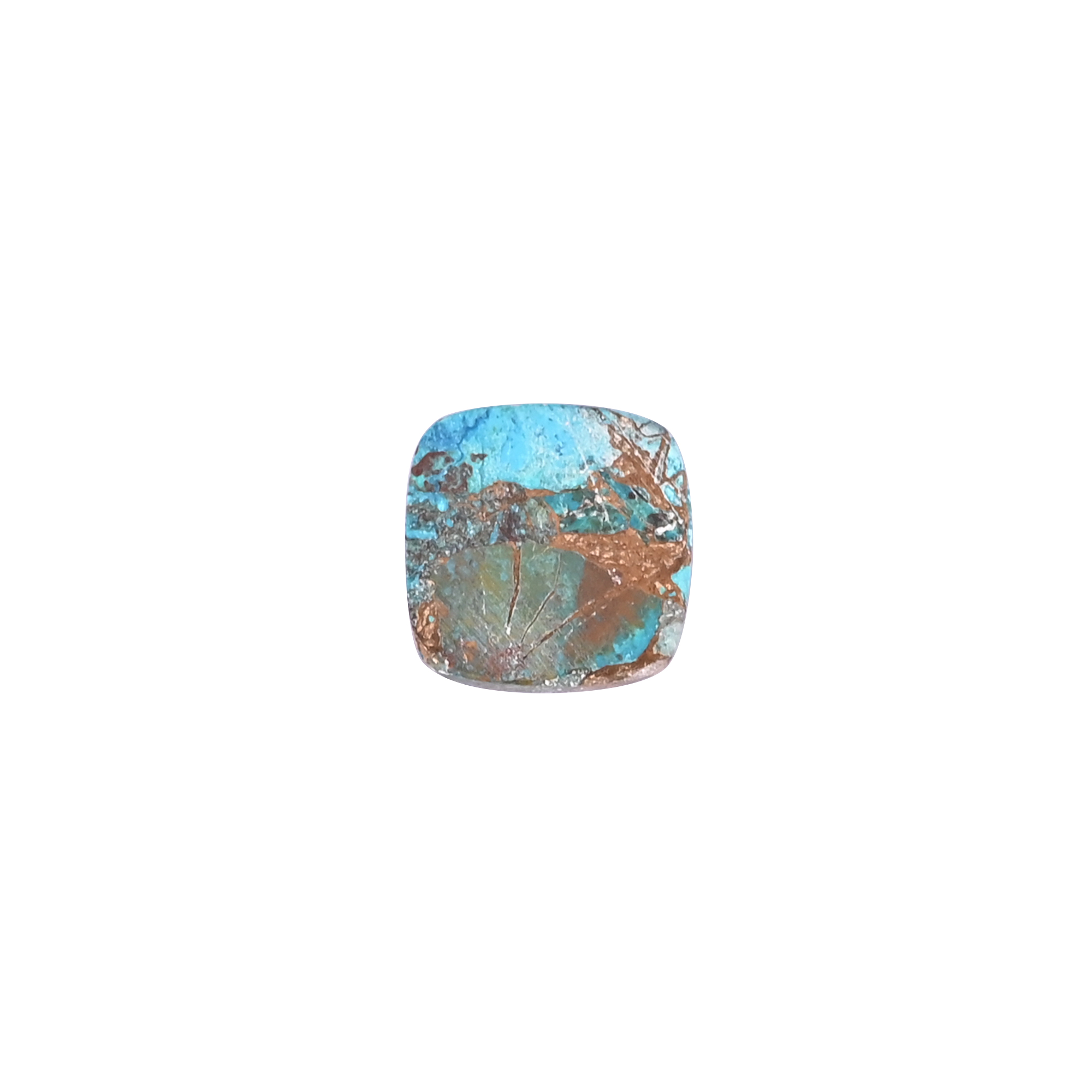 Chrysocolla  107  Carat 16mm Cushion Shape Loose Gemstone