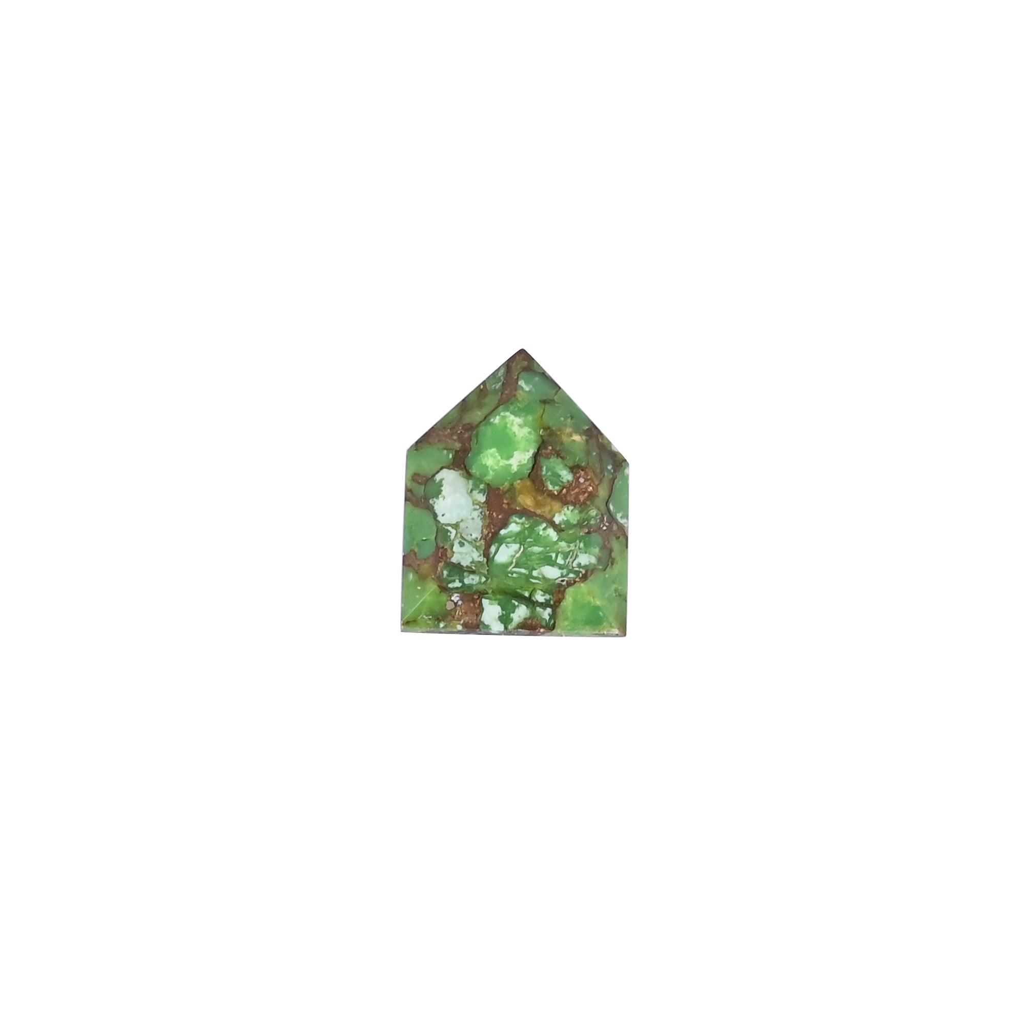 Green Mojave Turquoise 112 Carat 20x15 mm Fancy Shape Loose Gemstone