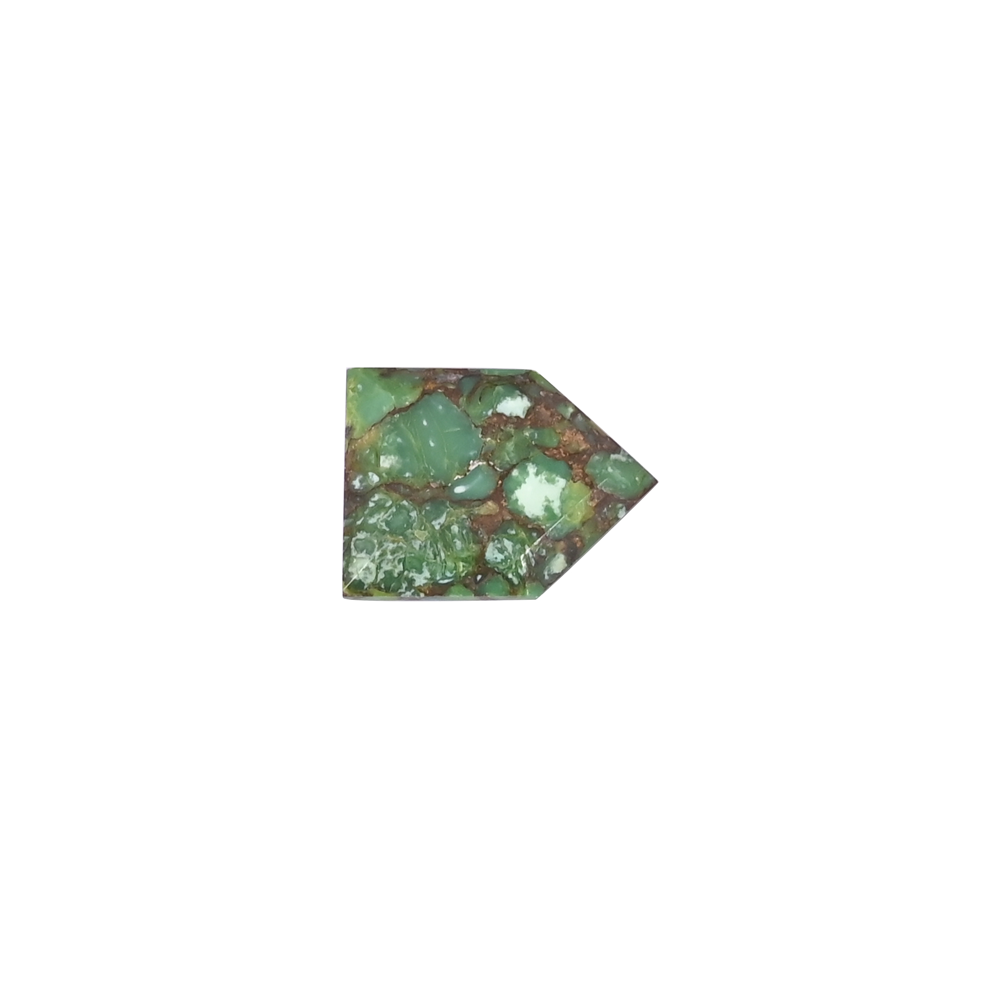 Green Mojave Turquoise 112 Carat 20x15 mm Fancy Shape Loose Gemstone