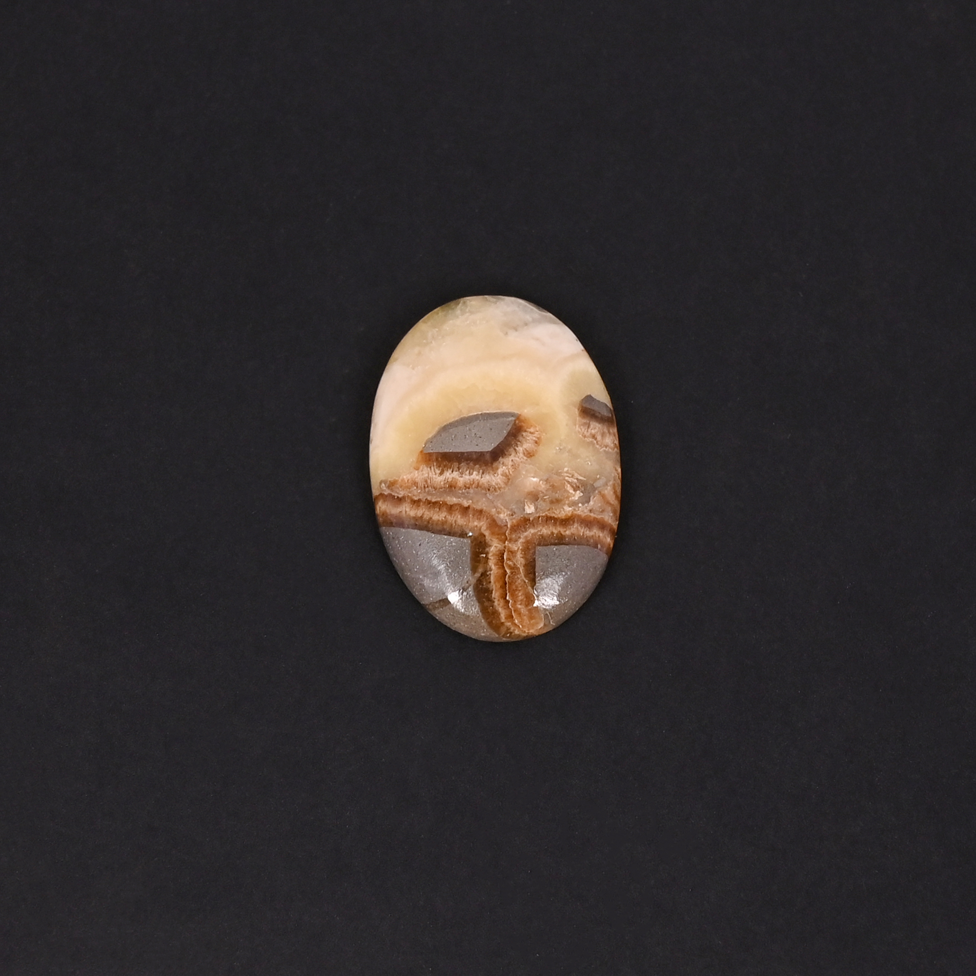 Natural Septarian Jasper Oval Shape 24x16mm 155 Carat
