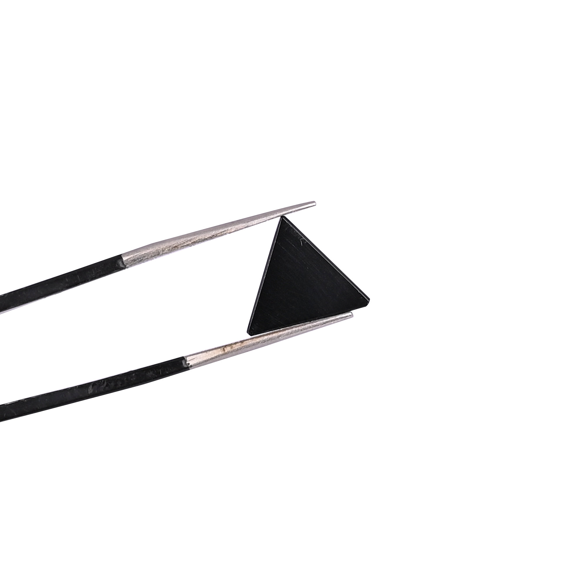 Black Onyx 26 Carat 10mm Triangle Shape Loose Gemstone