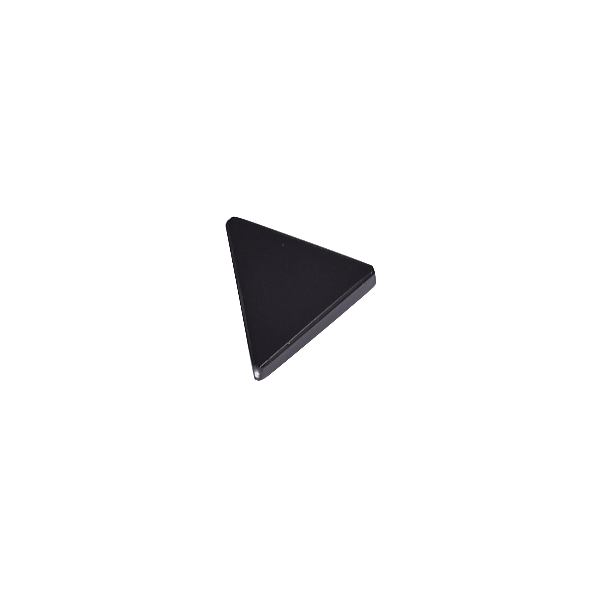 Black Onyx 26 Carat 10mm Triangle Shape Loose Gemstone