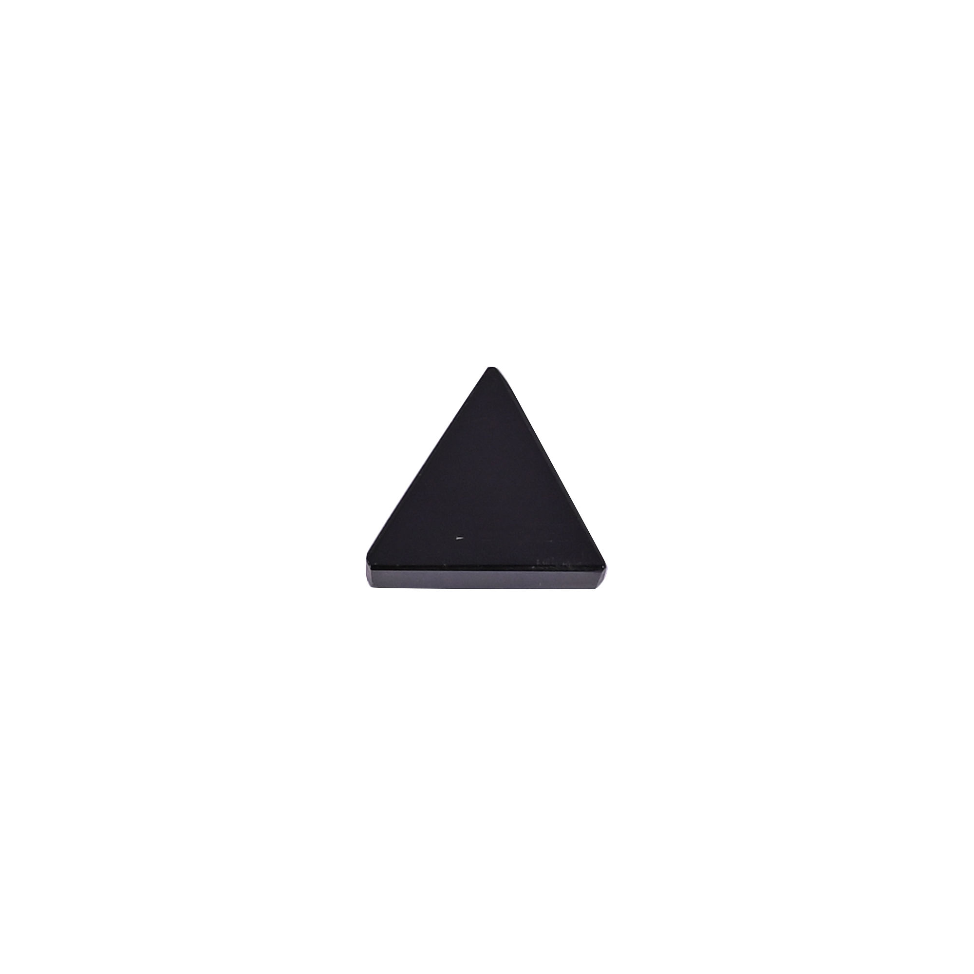 Black Onyx  26 Carat  10mm Triangle Shape Loose Gemstone