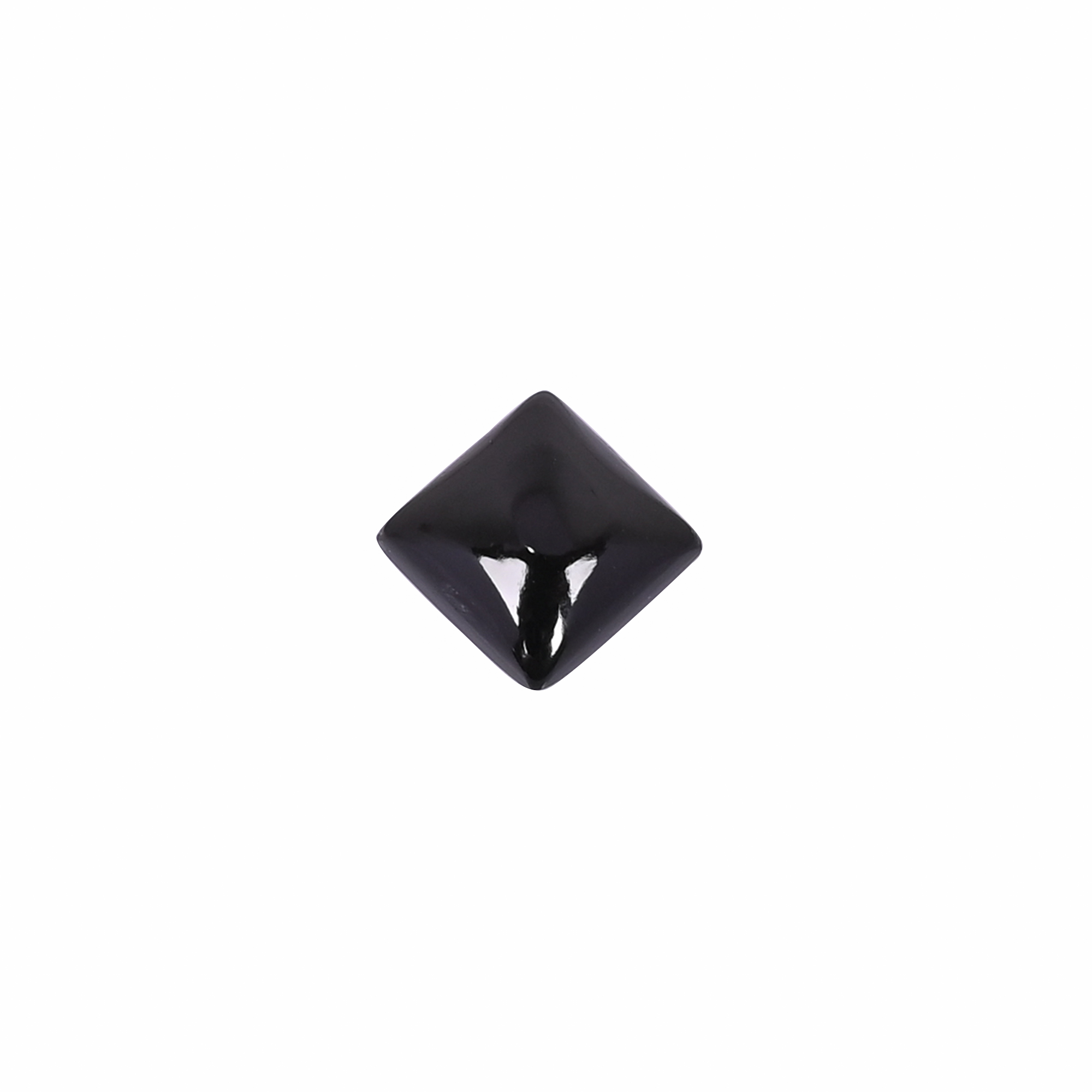 Black Onyx Gemstone Square Shape 5 Carat 10mm