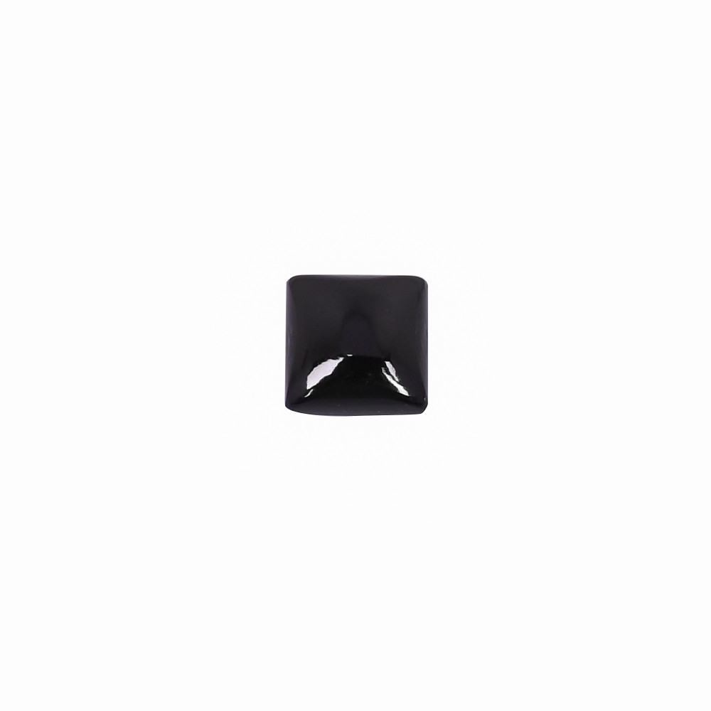 Image of Black Onyx Gemstone Square Shape 5 Carat 10mm