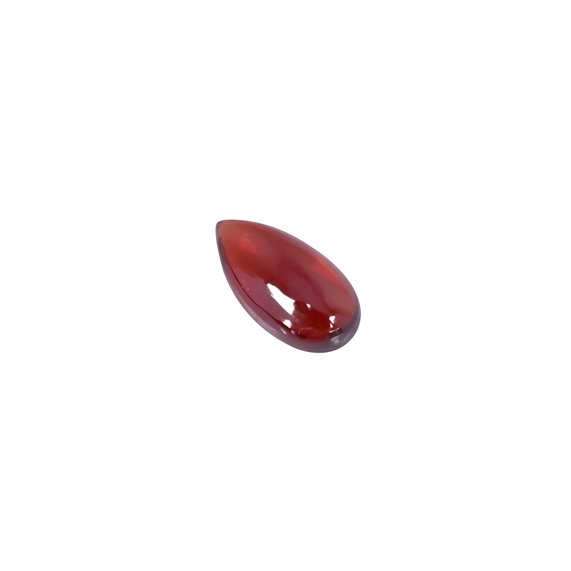 Natural Hyderabadi Garnet 21 Carat 11x6mm Pear Shape Loose Gemstone