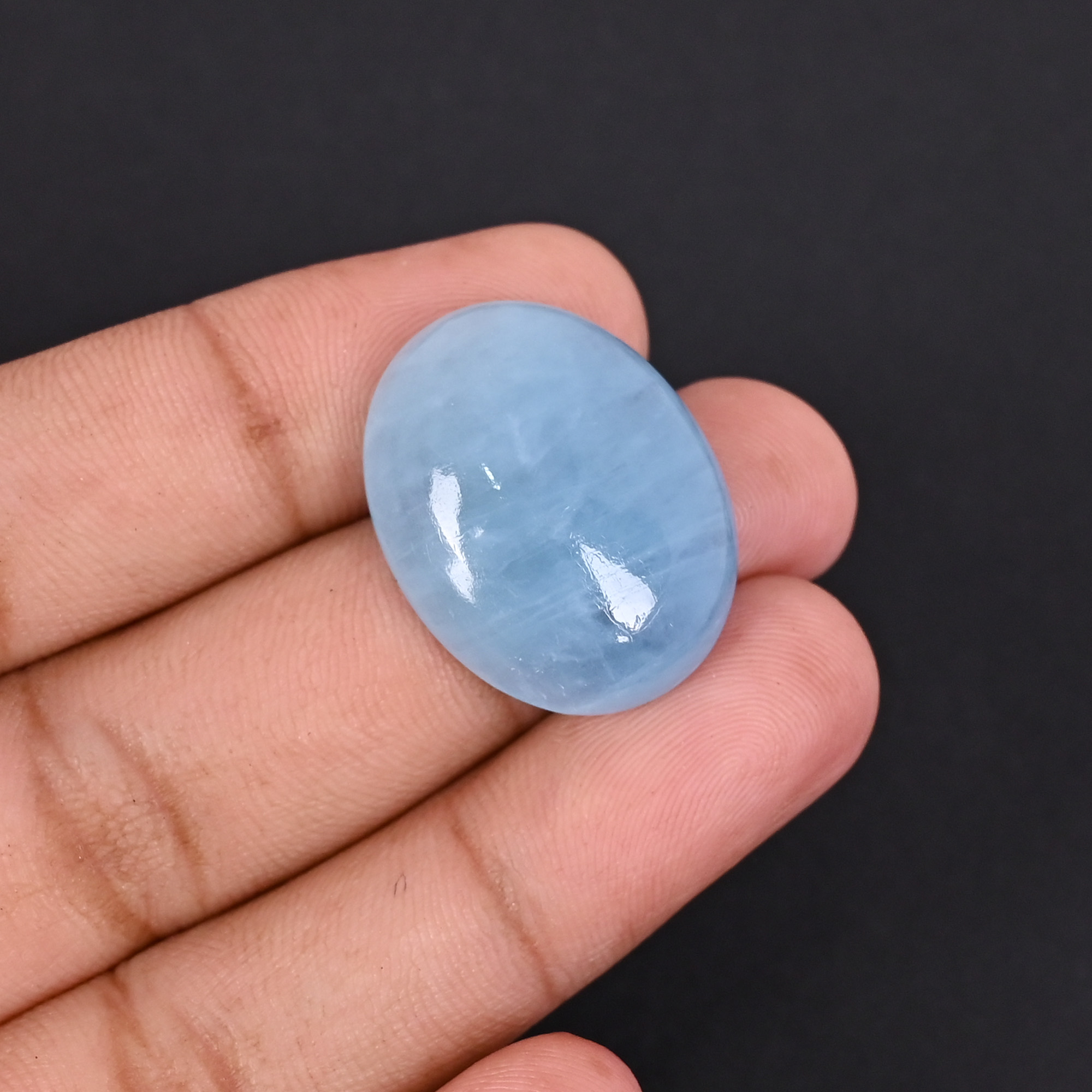 Natural Aquamarine 341 Carat 26x20mm Oval Shape Loose Gemstone