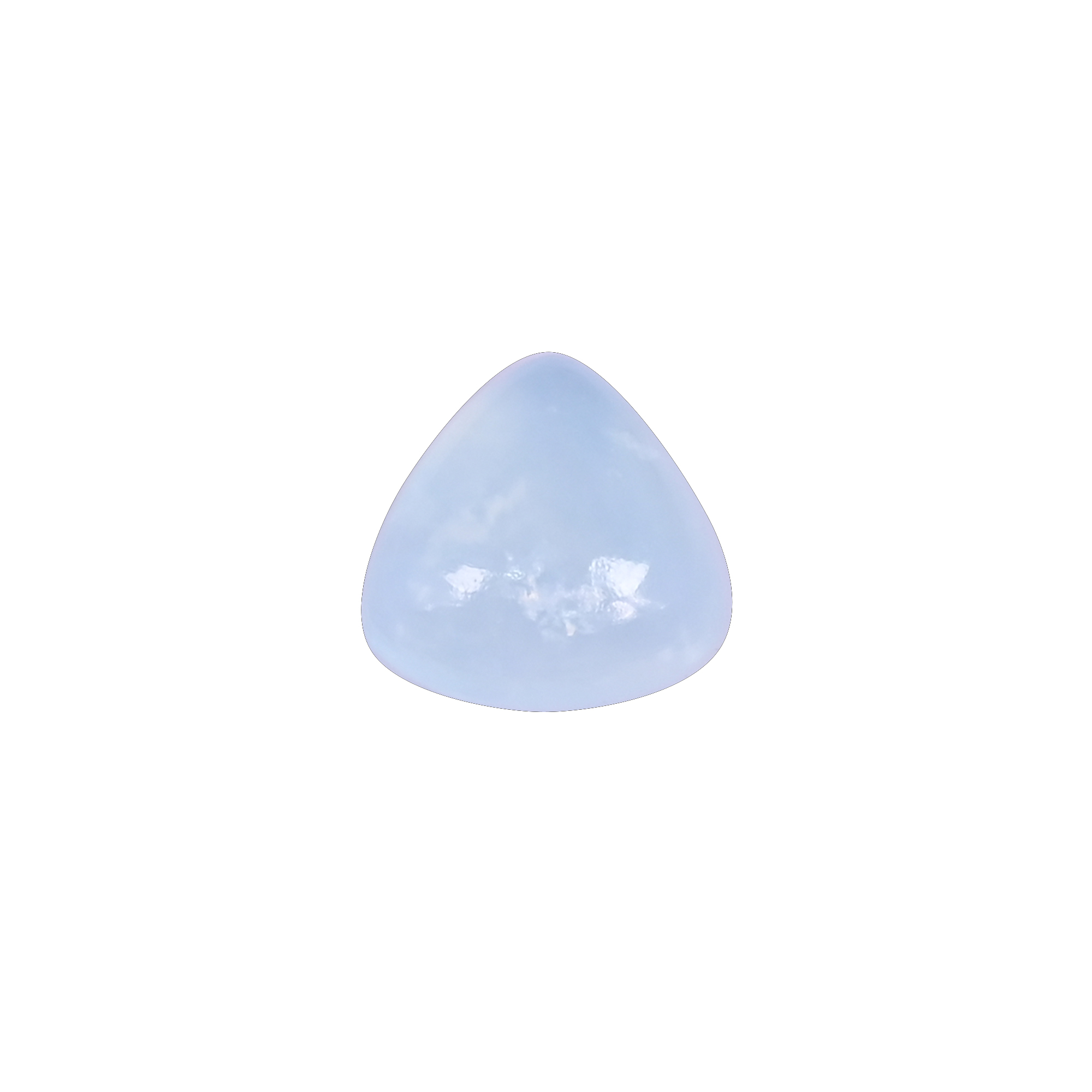 Natural Aquamarine 50 Carat 12x11mm Trillion Shape Loose Gemstone