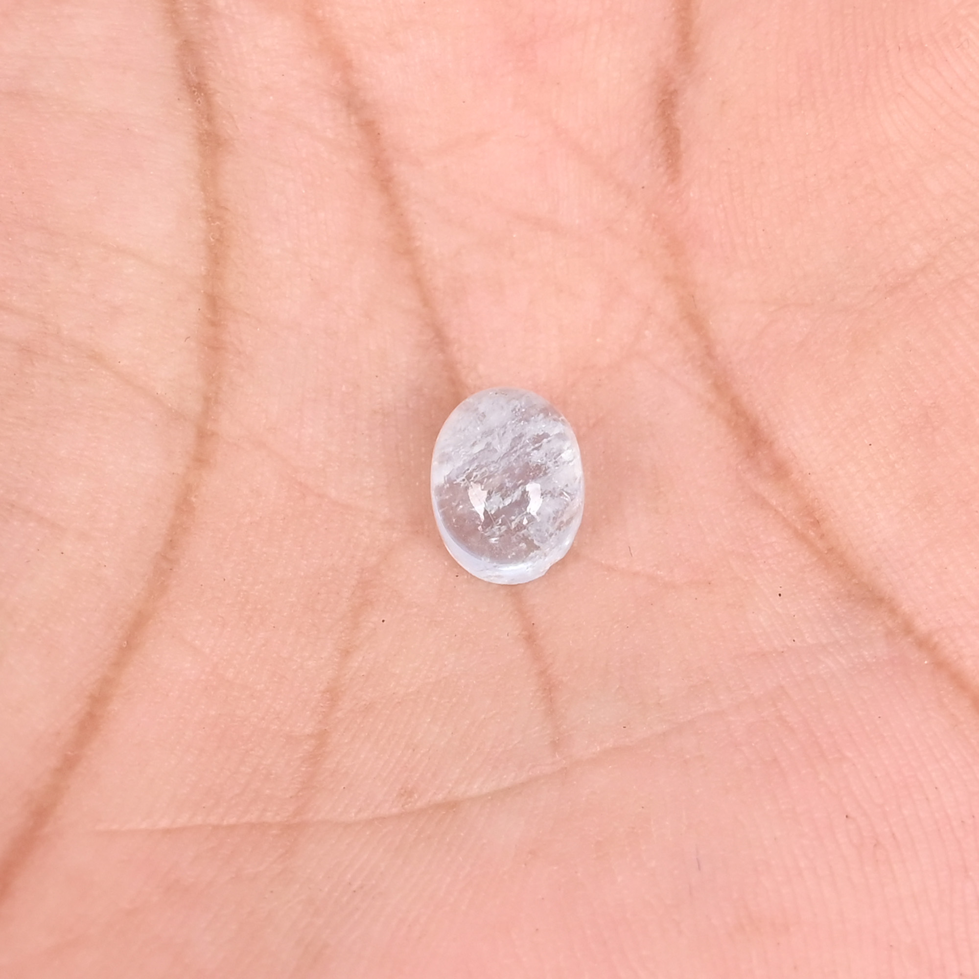 Natural Aquamarine 21 Carat 8x7mm Oval Shape Loose Gemstone