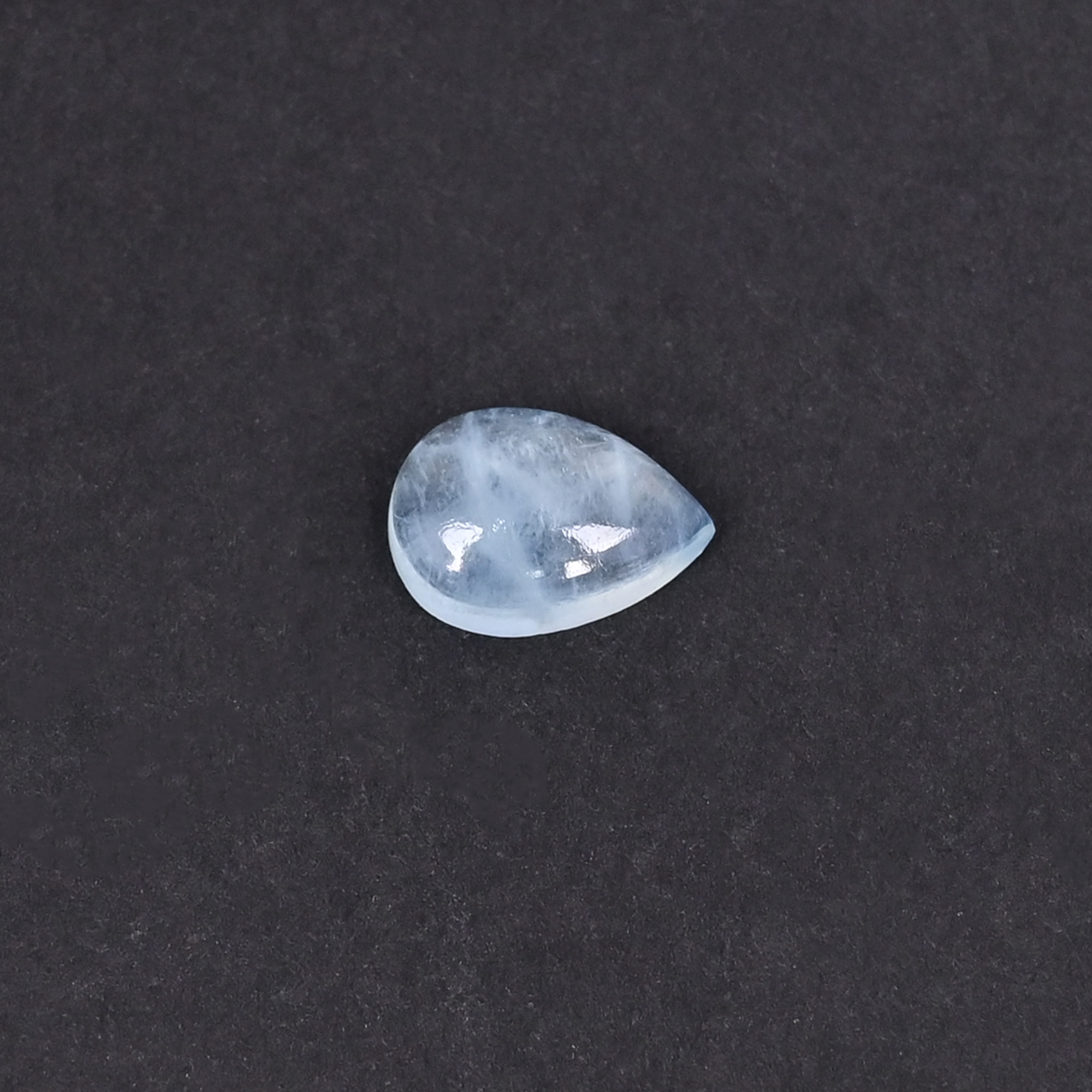 Natural Aquamarine 24 Carat 11x7mm Pear Cabochon Shape Loose Gemstone