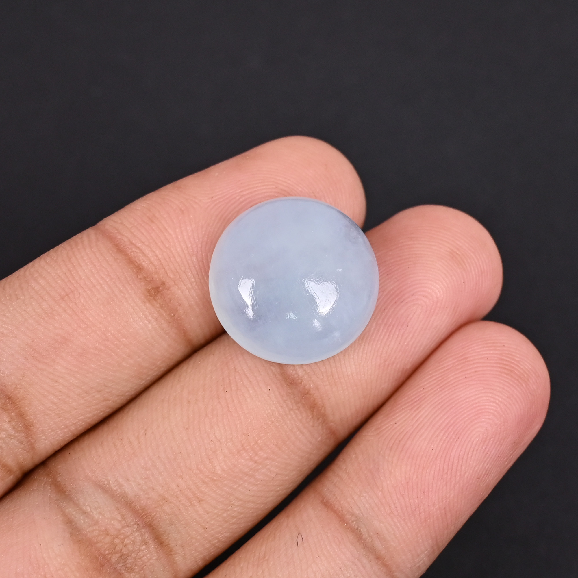 Natural Aquamarine 163 Carat 17mm Round Shape Loose Gemstone