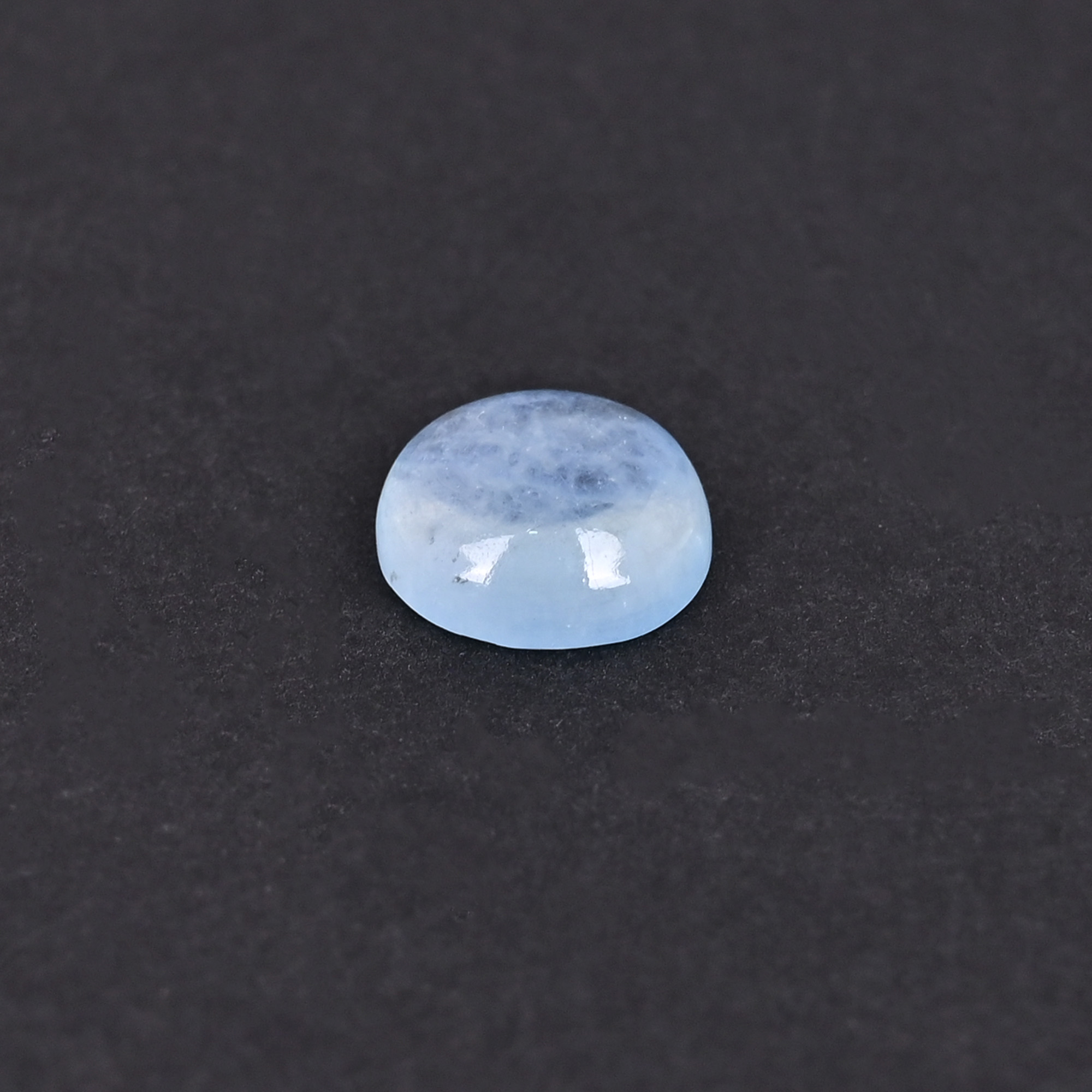 Natural Aquamarine 5 Carat 12mm Round Cabochon Shape Loose Gemstone
