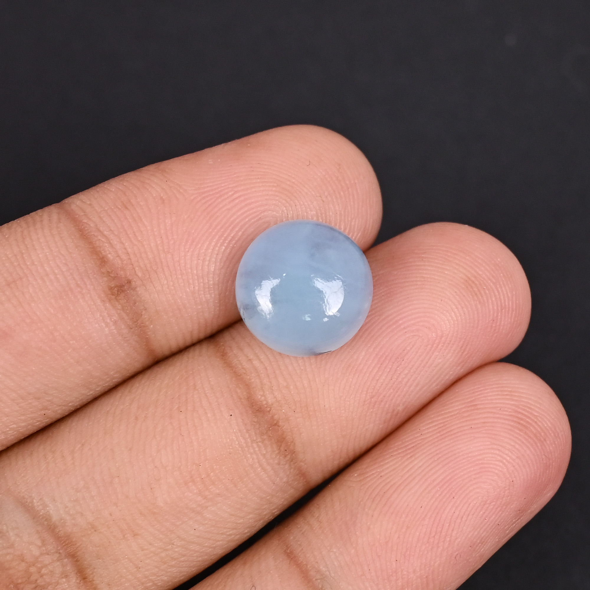 Natural Aquamarine 58 Carat 12mm Round Shape Loose Gemstone