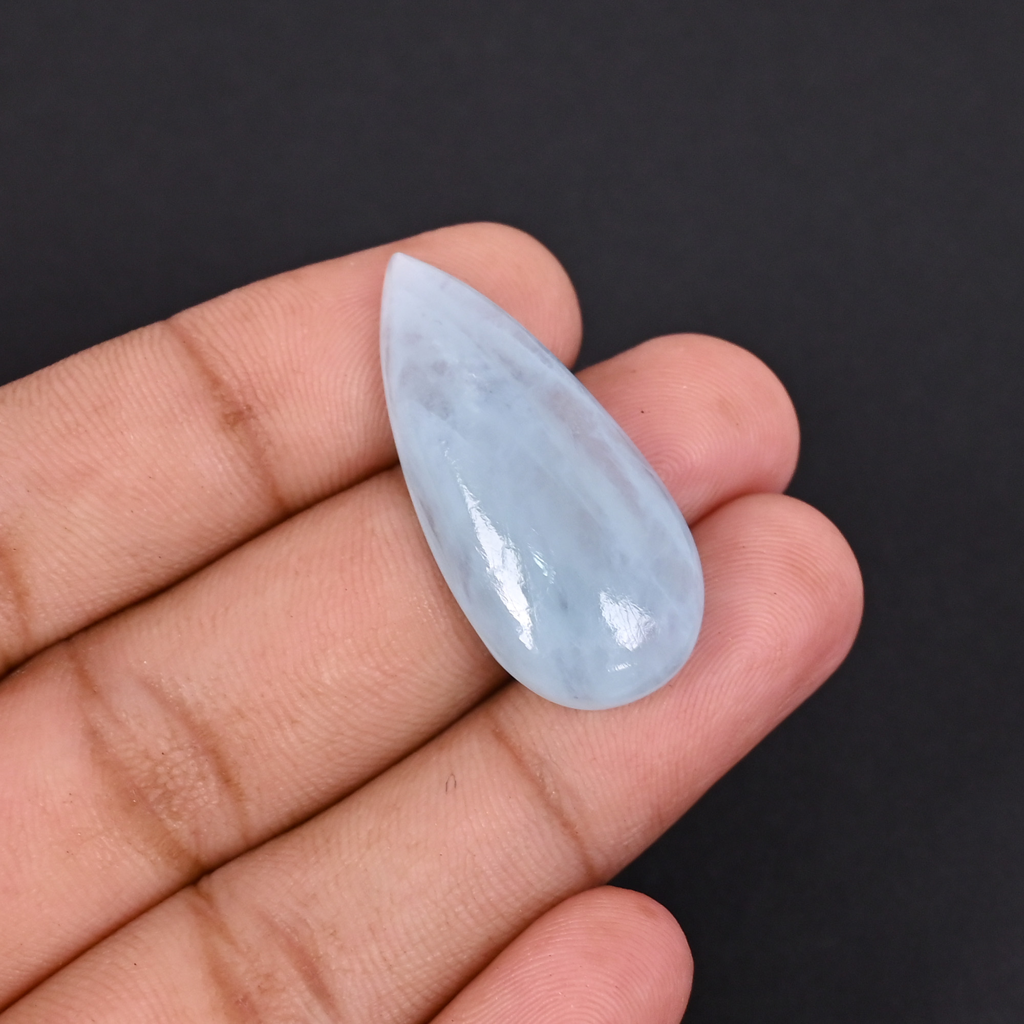 Natural Aquamarine 246 Carat 34x16mm Pear Shape Loose Gemstone