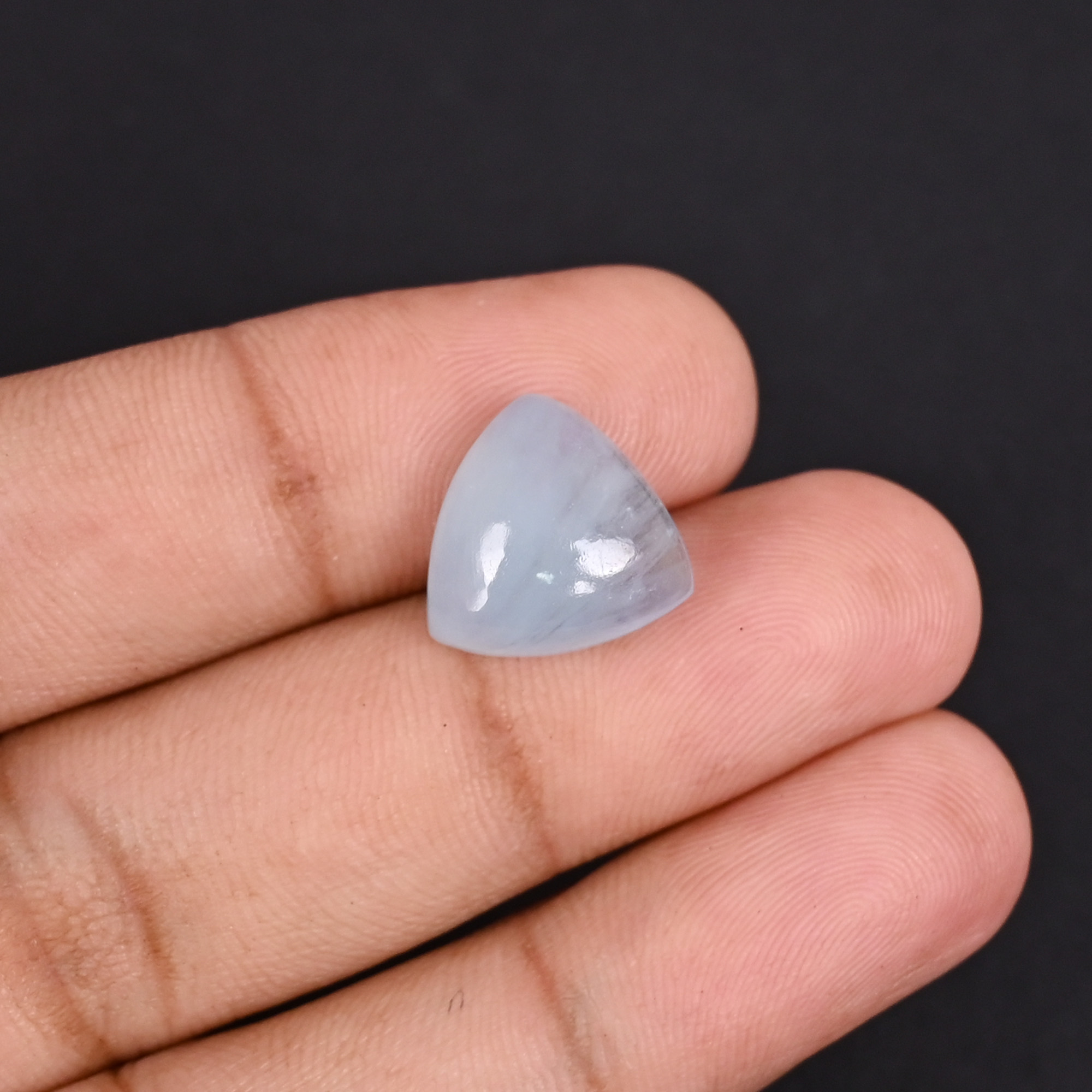 Natural Aquamarine 84 Carat 13x13 Trillion Shape Loose Gemstone