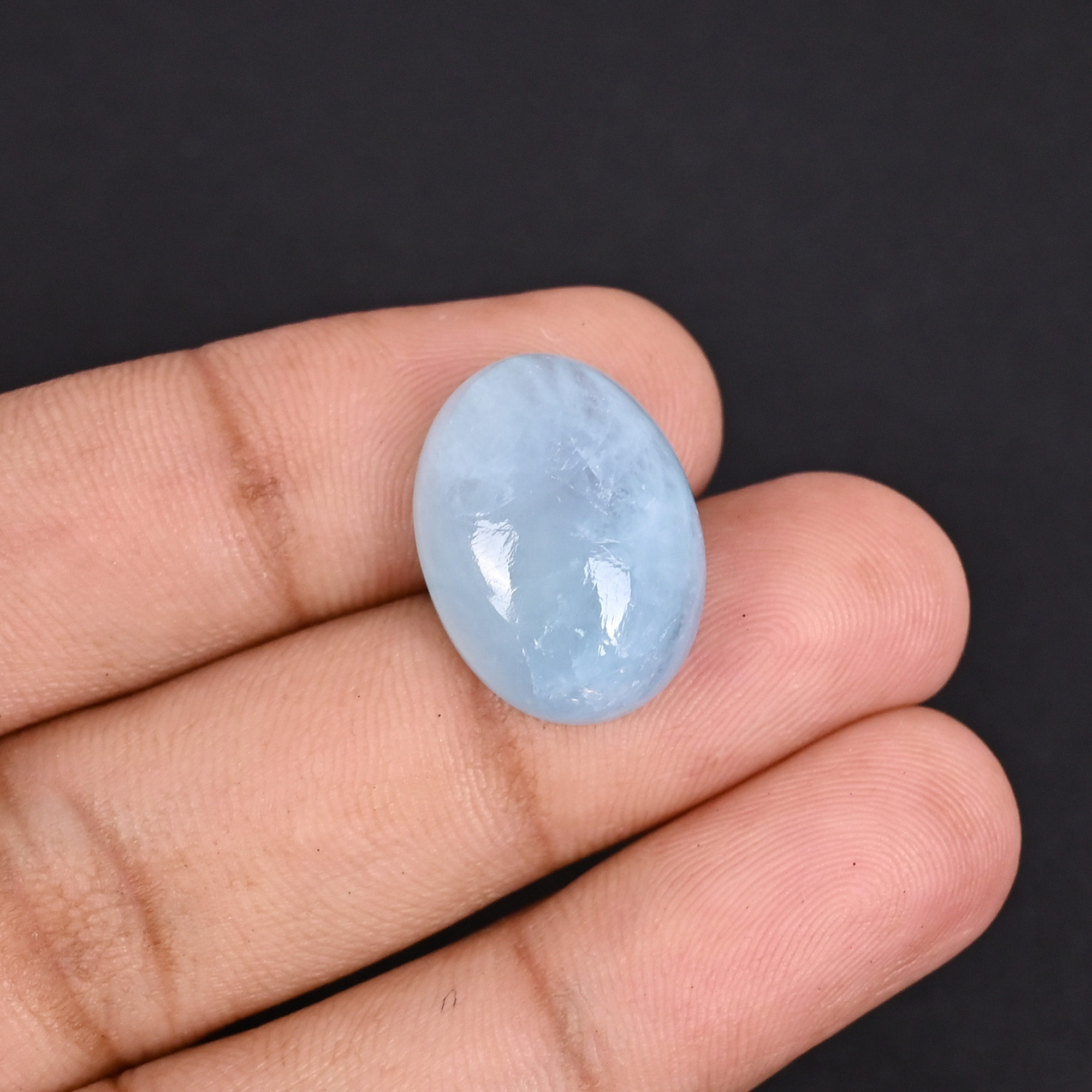 Natural Aquamarine 176  Carat 19x14mm Oval Shape Loose Gemstone