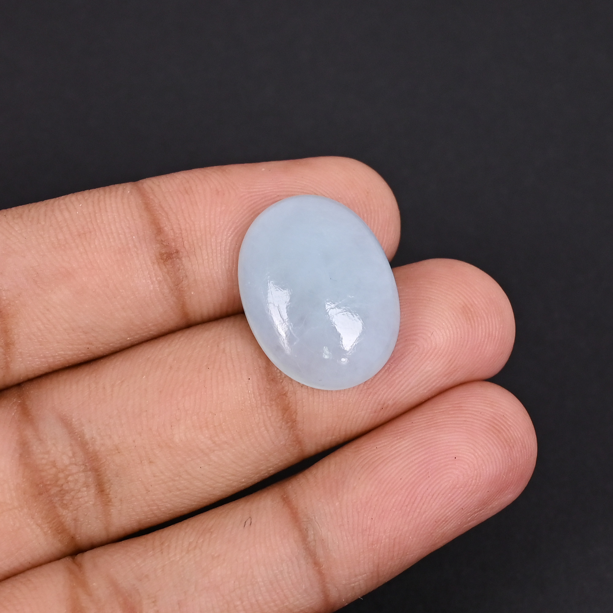 Natural Aquamarine 153  Carat 20x16mm Oval Cabochon Shape Loose Gemstone