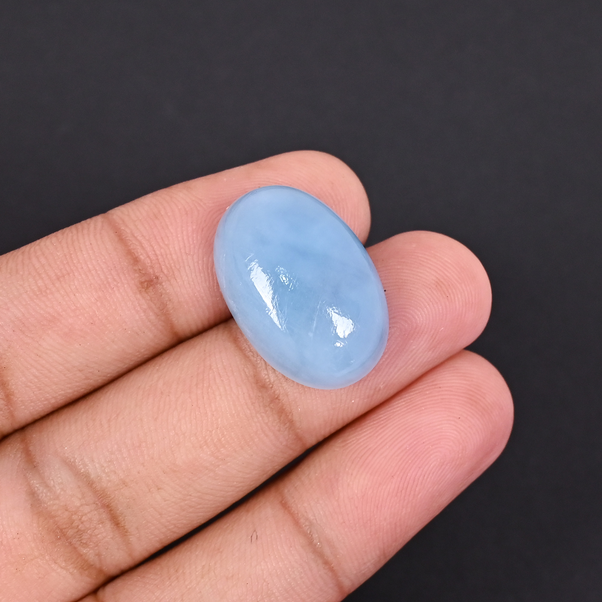 Natural Aquamarine 224 Carat 27x15mm Oval Shape Loose Gemstone