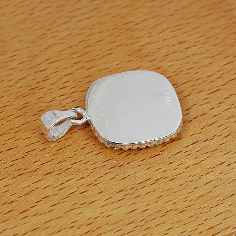 925 Sterling Silver Designer Pendant Collet 3x3mm To 20x20mm Cushion Gemstone Bezel Cup For Pendant Making Metal Casting For Setting