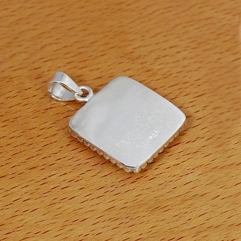 925 Sterling Silver Designer Pendant Collet 3x3mm To 20x20mm Square Stone Close Back Bezel Cup For Pendant Making Metal Casting For Setting