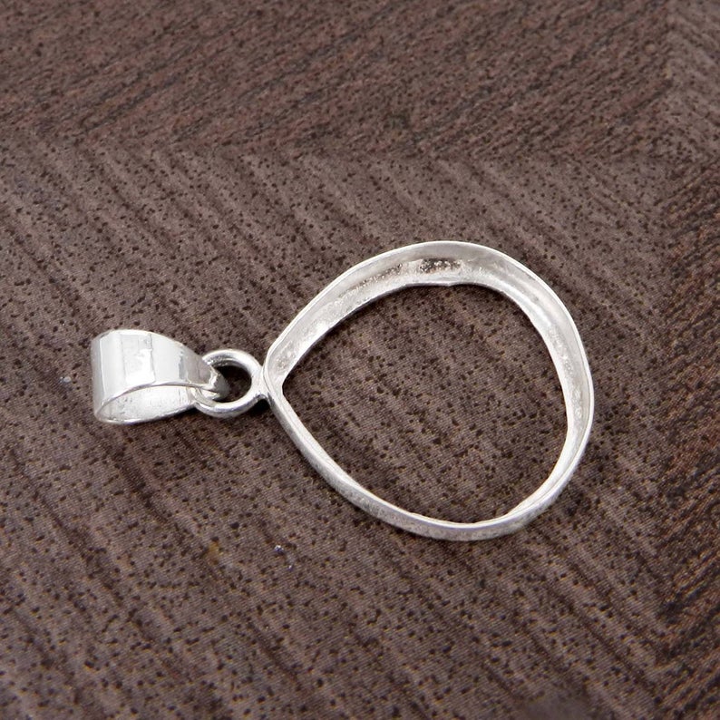 925 Sterling Silver Pendant Collet 4x4mm To 20x20mm Heart Shape Stone Bezel Cup For Pendant Making Metal Casting Pendant Setting