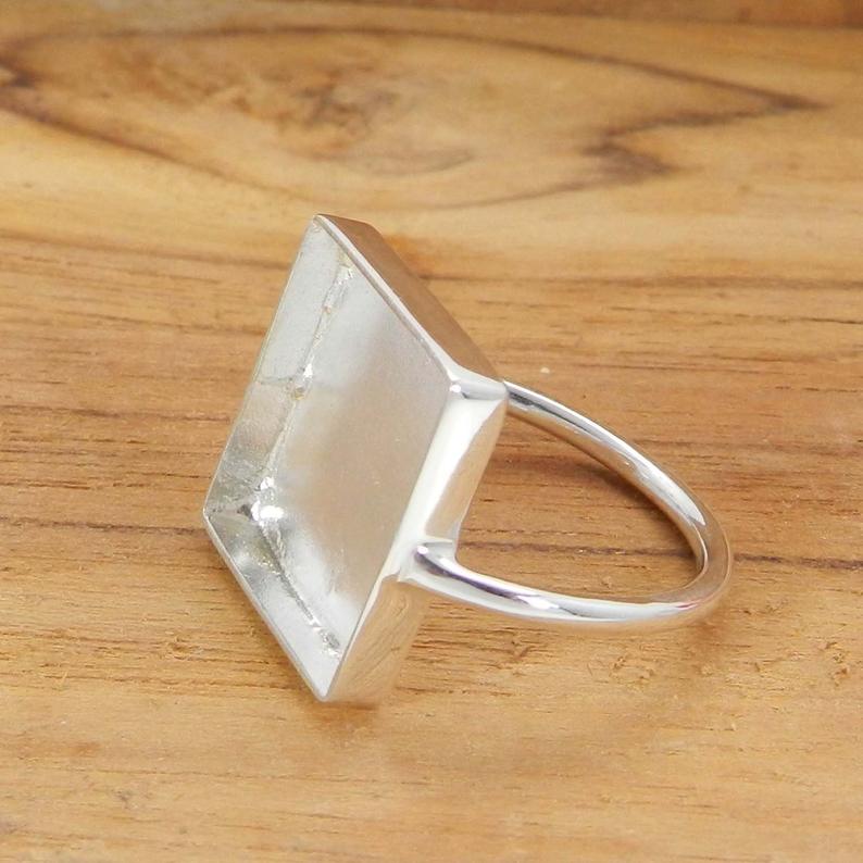 925 Sterling Silver Ring Collet 3x3mm To 25x25mm Square Stone Close Back Bezel Cup For Ring Making Metal Casting For Ring Setting