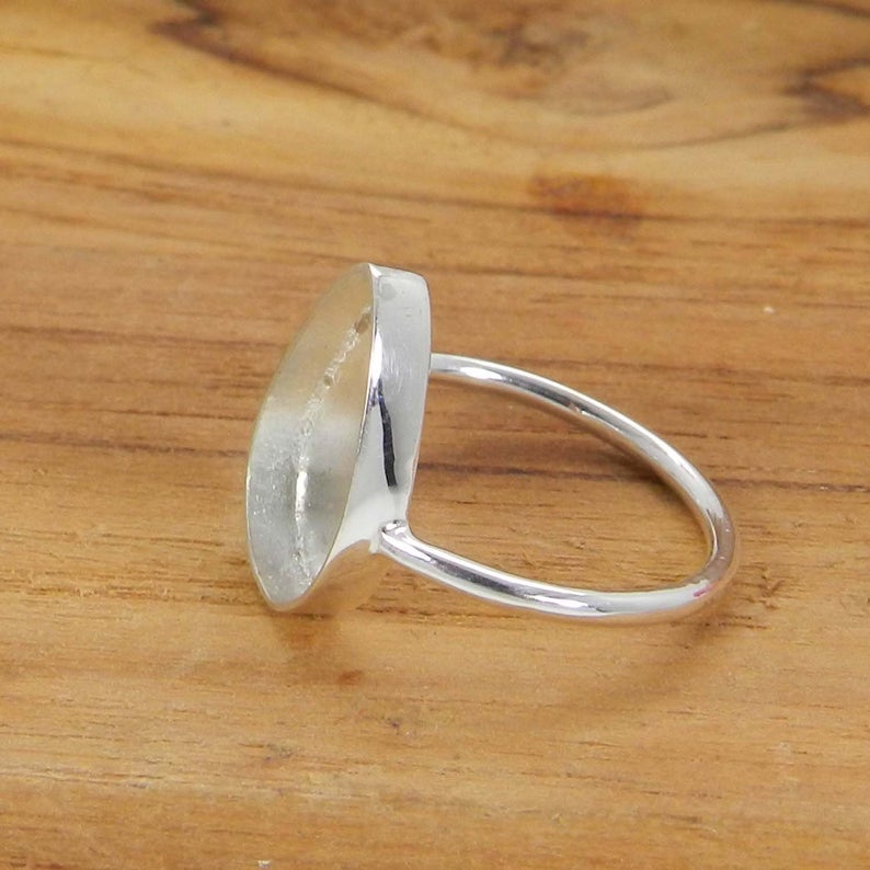 925 Sterling Solid Silver Ring Collet 6x4mm To 25x20mm Pear Stone Close Back Bezel Cup For Ring Making Metal Casting For Ring Setting