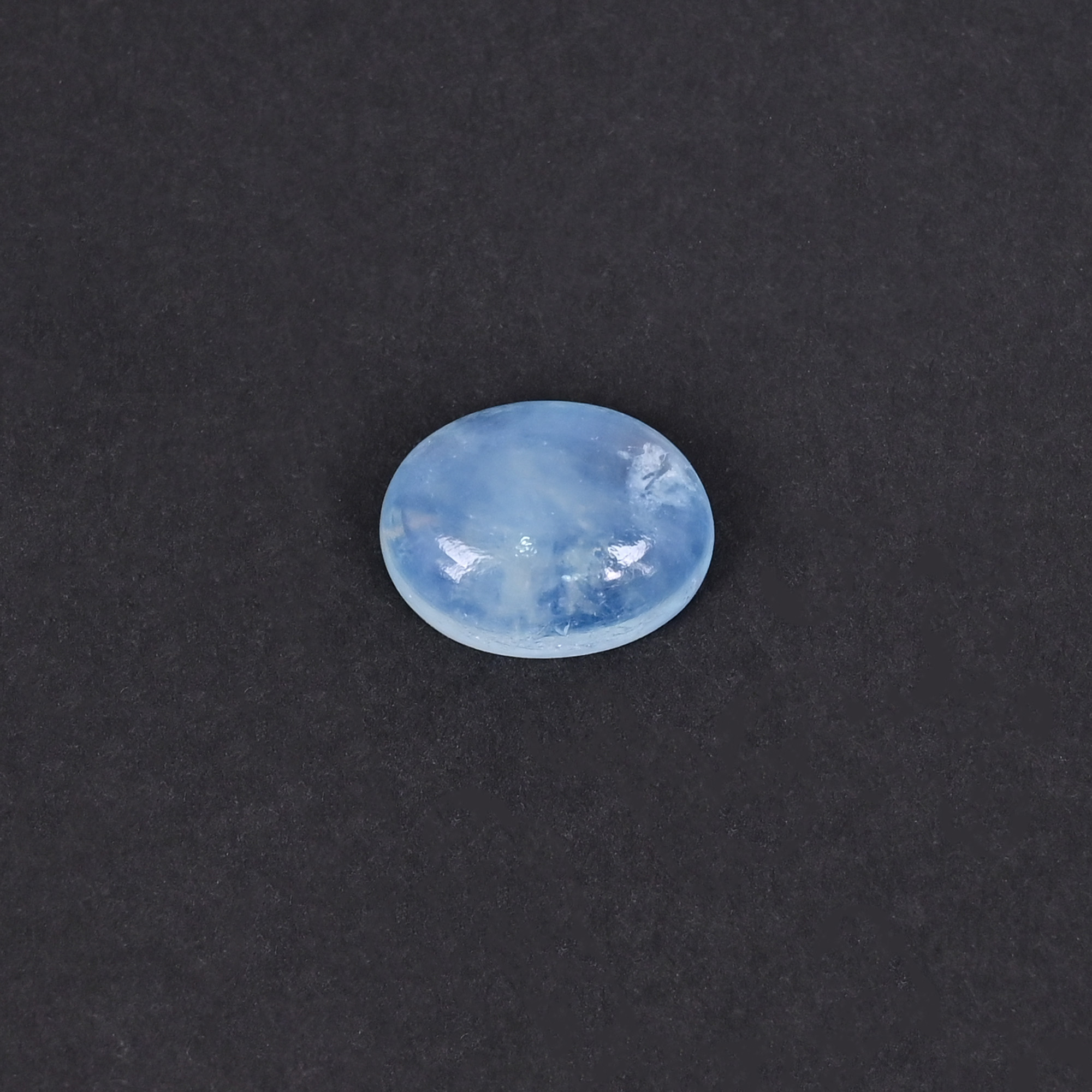 Natural Aquamarine 9 Carat 15x11mm Oval Cabochon  Shape Loose Gemstone