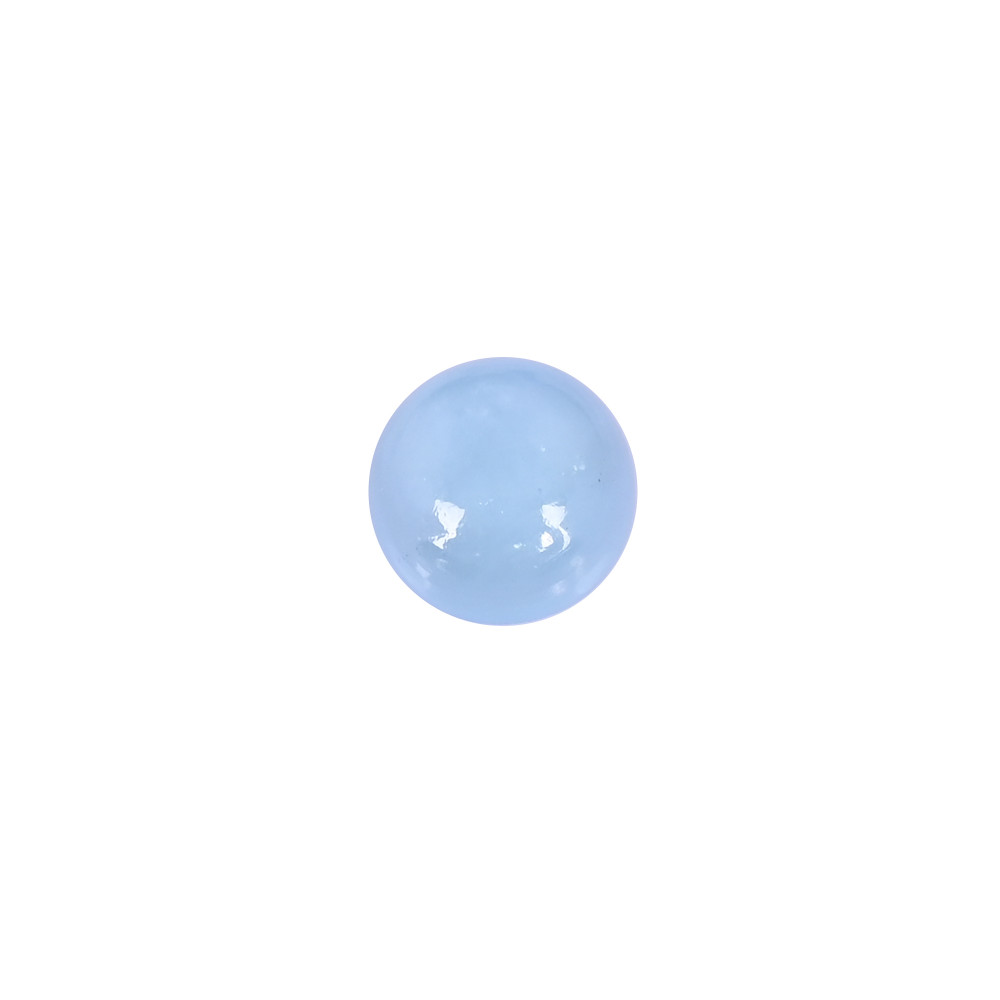 Image of Natural Aquamarine 6.3 Carat 12mm Round Cabochon Shape Loose Gemstone