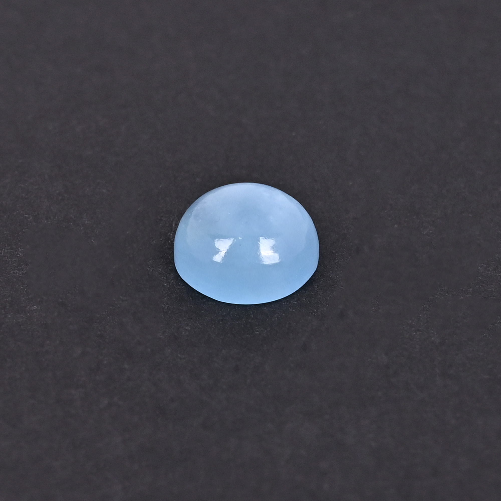 Natural Aquamarine 63 Carat 12mm Round Cabochon Shape Loose Gemstone