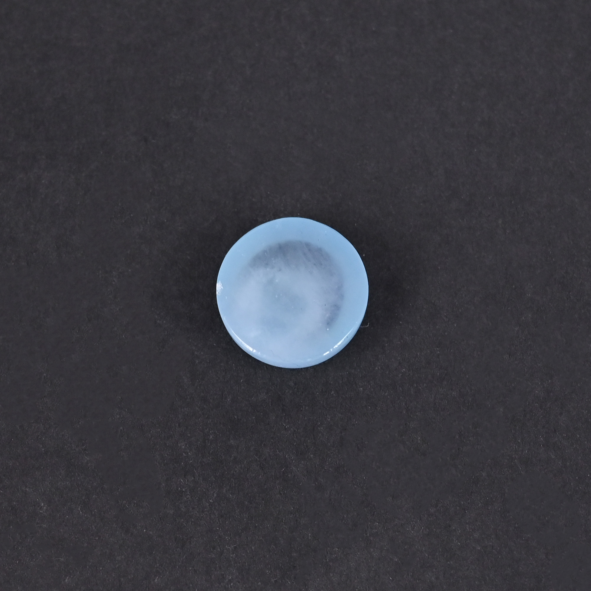 Natural Aquamarine 63 Carat 12mm Round Cabochon Shape Loose Gemstone