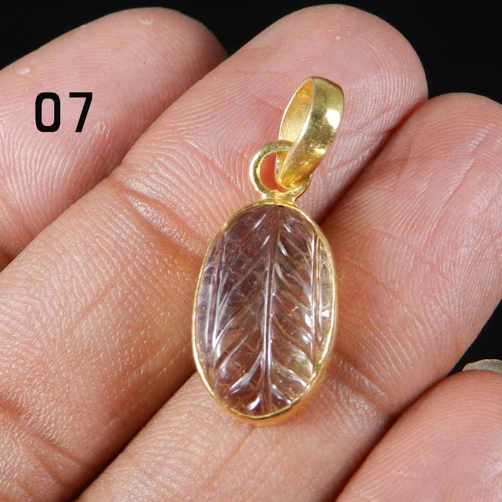 Ametrine Designer Carving Silver Gold Plated Bezel Set Pendant