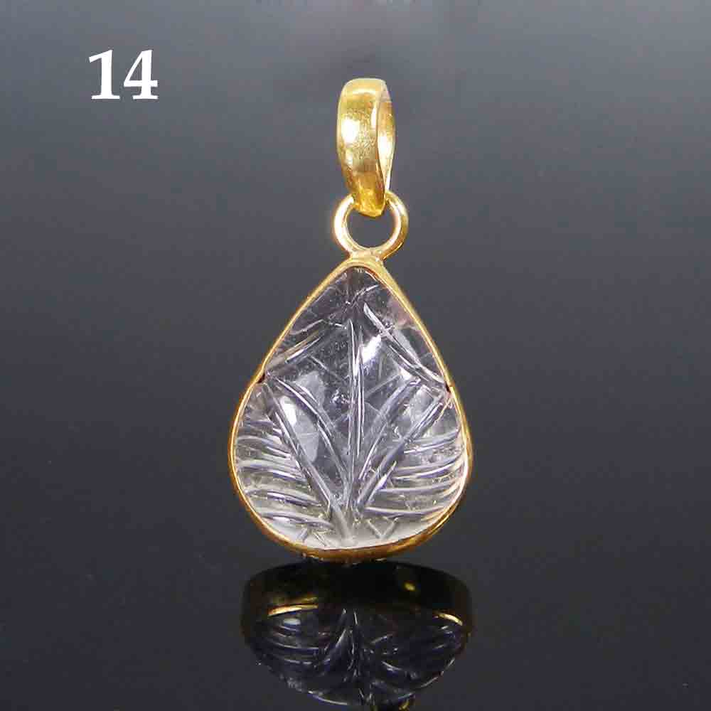 Ametrine Designer Carving Silver Gold Plated Bezel Set Pendant