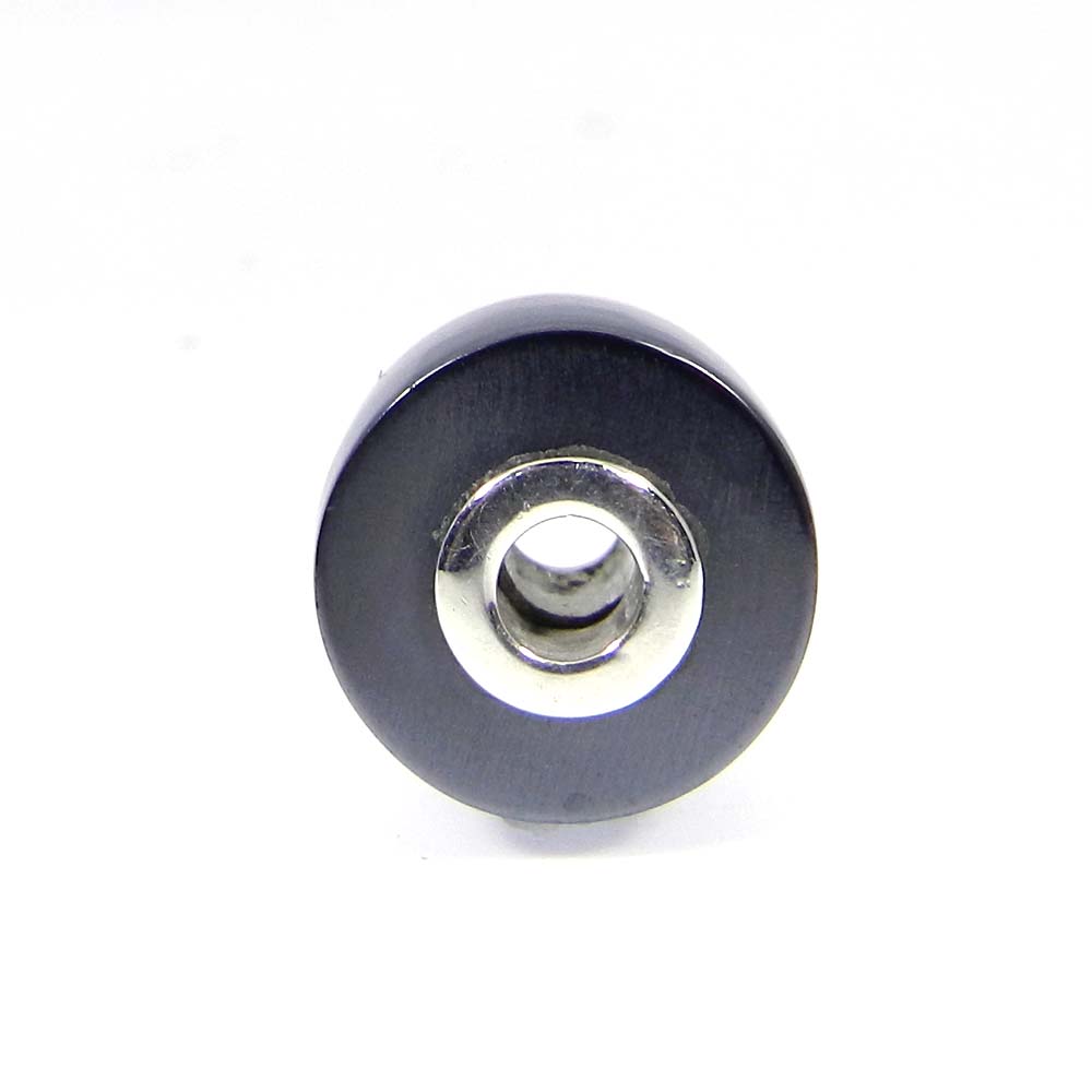 Aqua chalcedony big hole gemstone silver core beads for necklace making